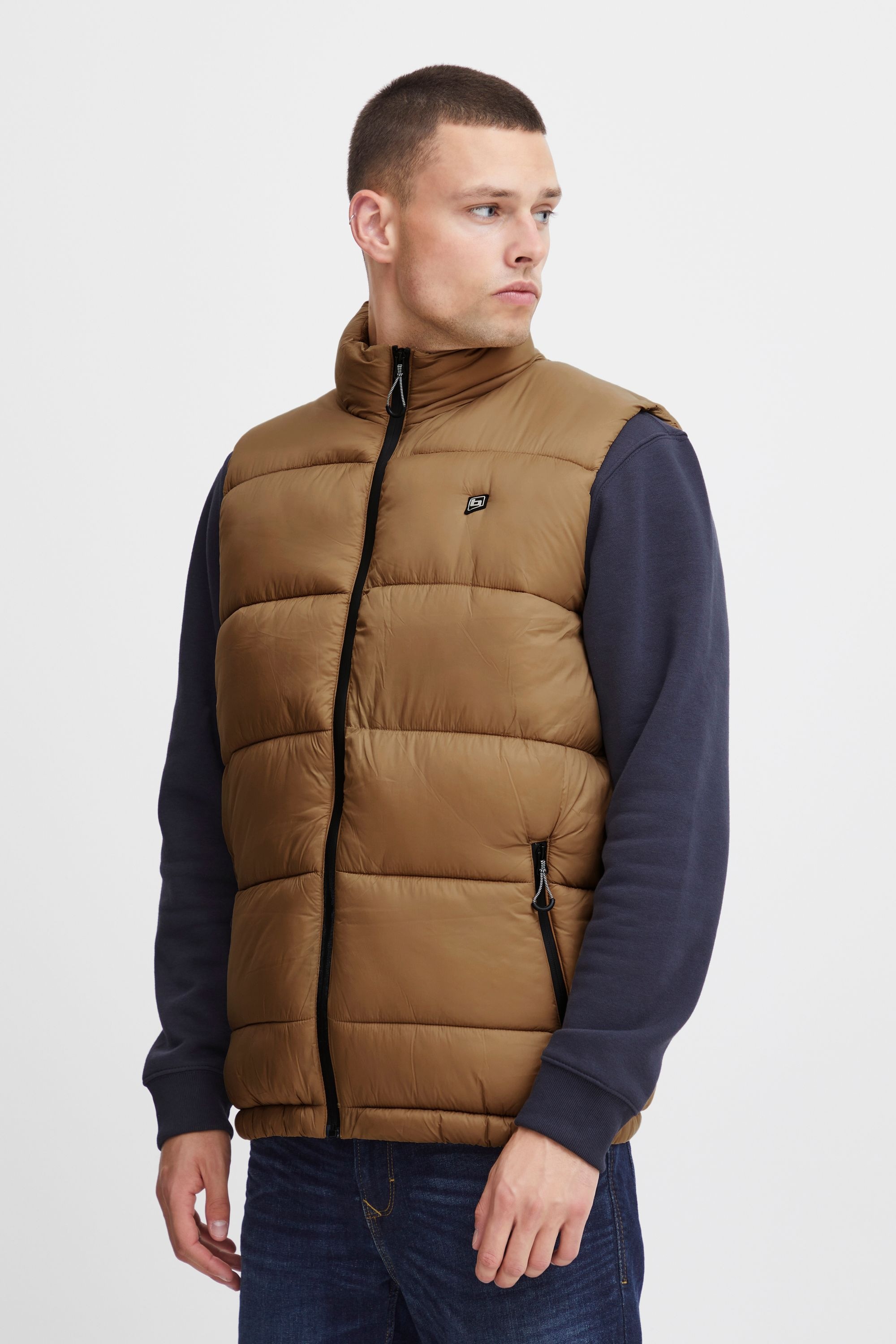 Steppweste BLEND "BHOuterwear", Herren, Gr. L, petrified oak, 100% Nylon, unifarben, regular fit normal, Westen Steppweste, Stilvolle Basic Steppweste 2