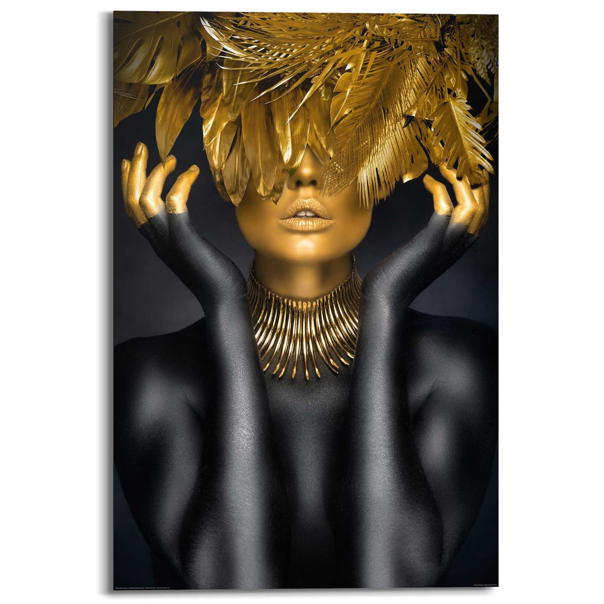 Reinders Deco-Panel "Golden Feathers" günstig online kaufen