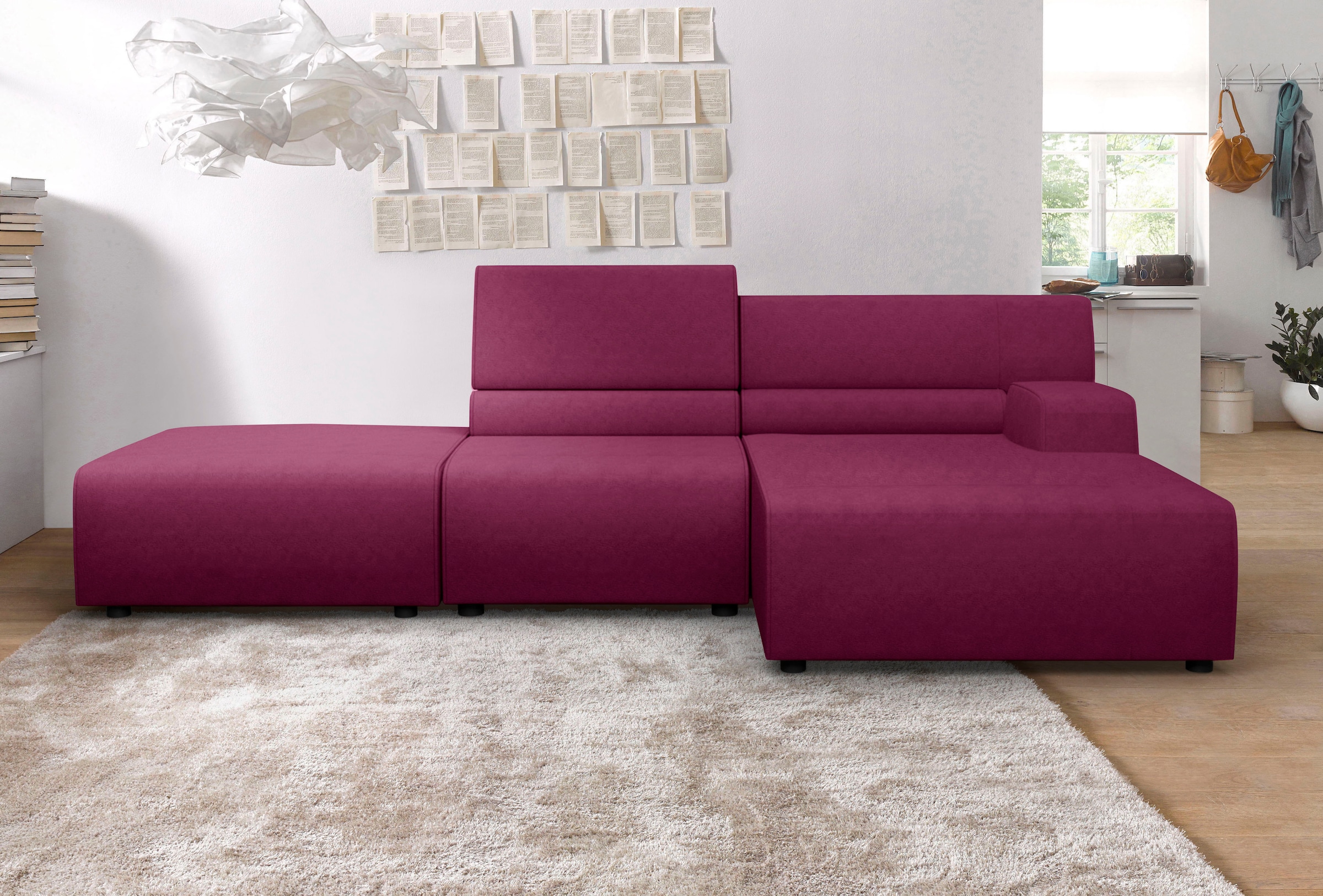 Egoitaliano Ecksofa "Babouche, Designsofa mit außergewöhnlichem Sitzkomfort zum Wohlfühlen"