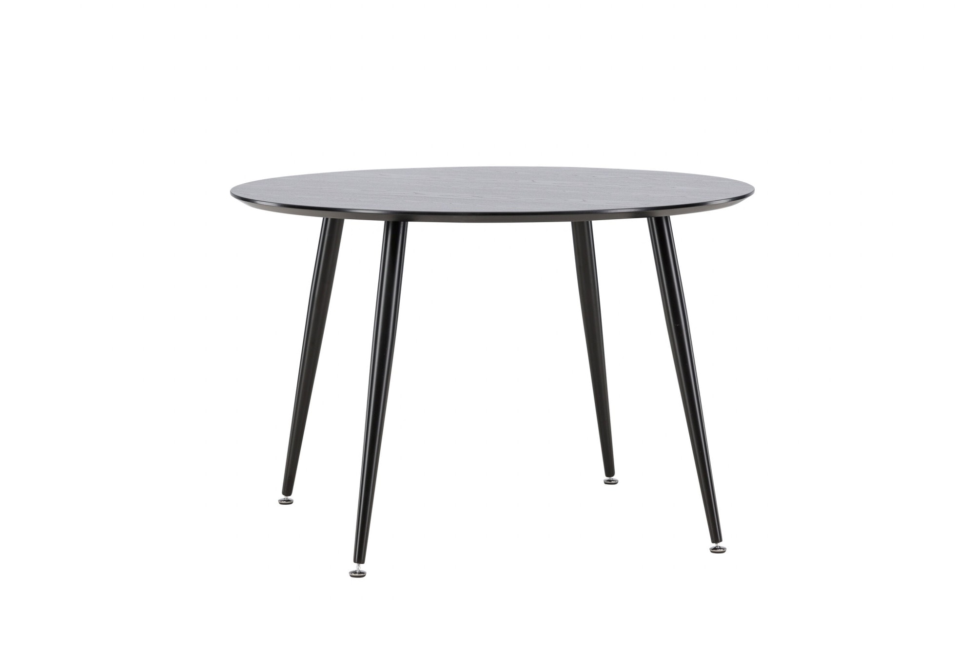 Venture Home Esstisch »Dipp, runder Esstisch mit Messingdetails, Ø 115 cm« Esszimmertisch, MDF, Holzfurnier-Optik, Metallbeine, rund, modern