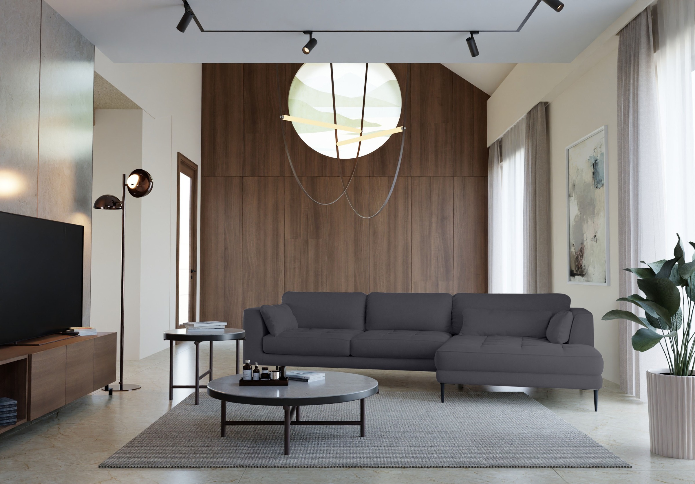 TRENDMANUFAKTUR Ecksofa "Luzi, wahlweise mit Schlaffunktion & Bettkasten. L günstig online kaufen