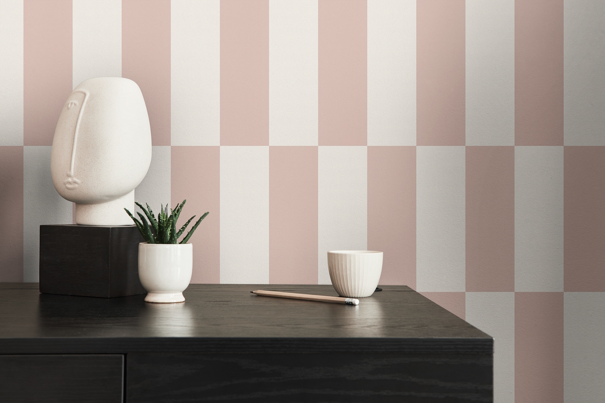 living walls "LIMITED – Schachbrett Karo" geometrisch kariert leicht strukturiert Großes Schachbrettmuster mit klarer Colorblocking-Optik
