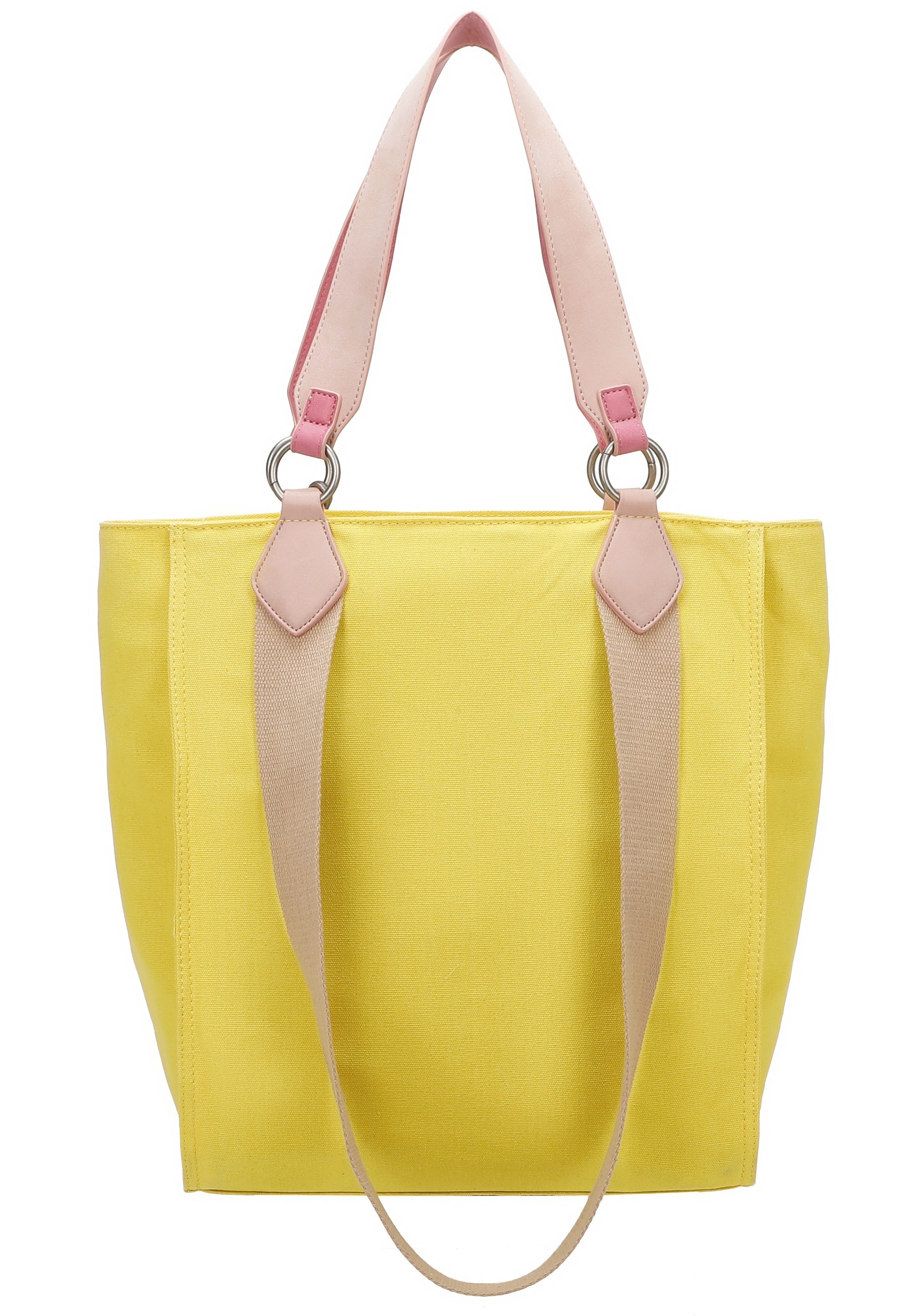 Fritzi Aus Preußen Henkeltasche FRITZI AUS PREUSSEN "Izzy02", Damen, Gr. B/H/T: 11cm x 39cm x 32cm, gelb, Baumwolle, mehrfarbig, Taschen, mit abnehmbarem Brillenetui 3