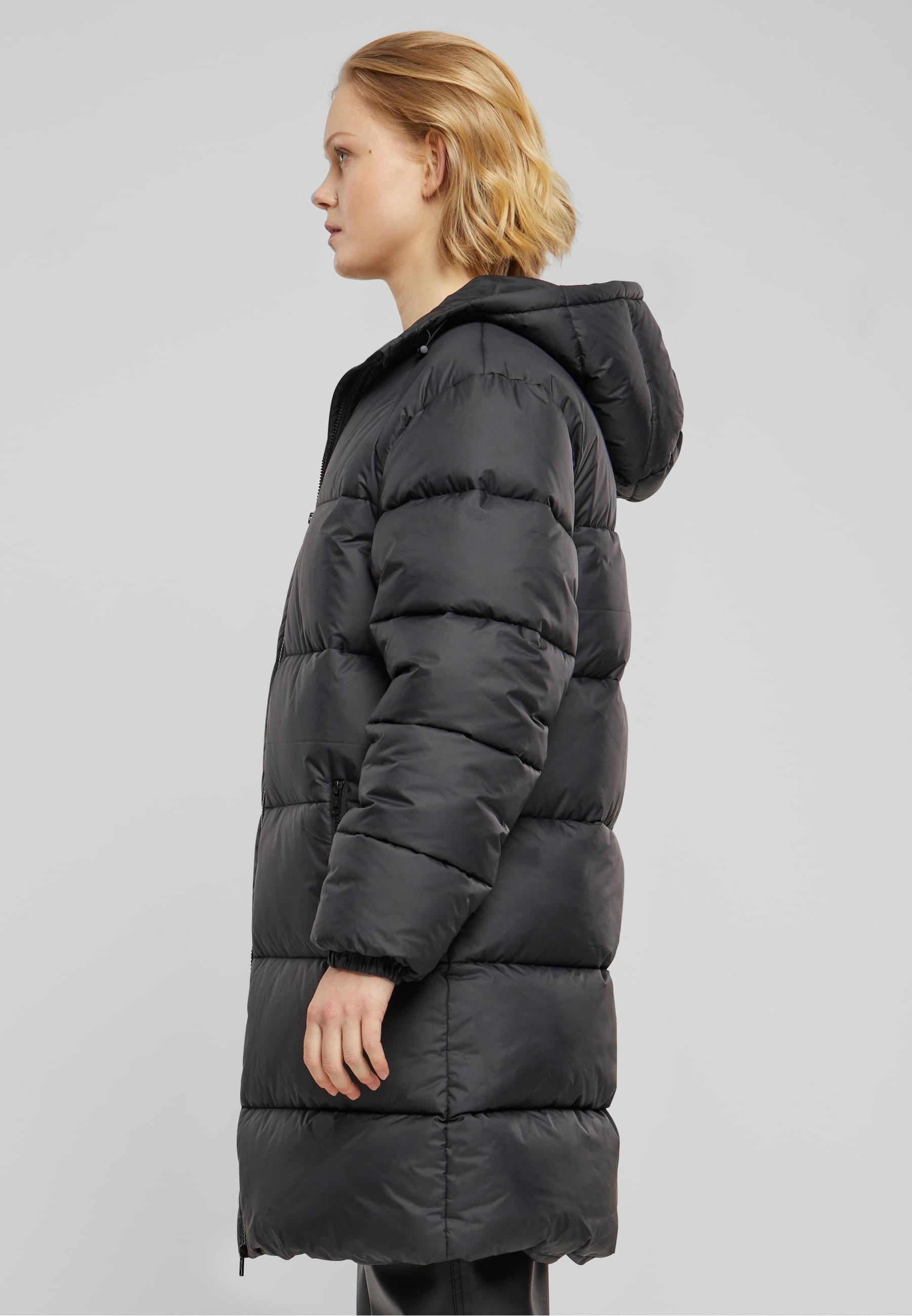 URBAN CLASSICS Winterjacke »Urban Classics Ladies Long Puffer Coat«, (1 St.), mit Kapuze