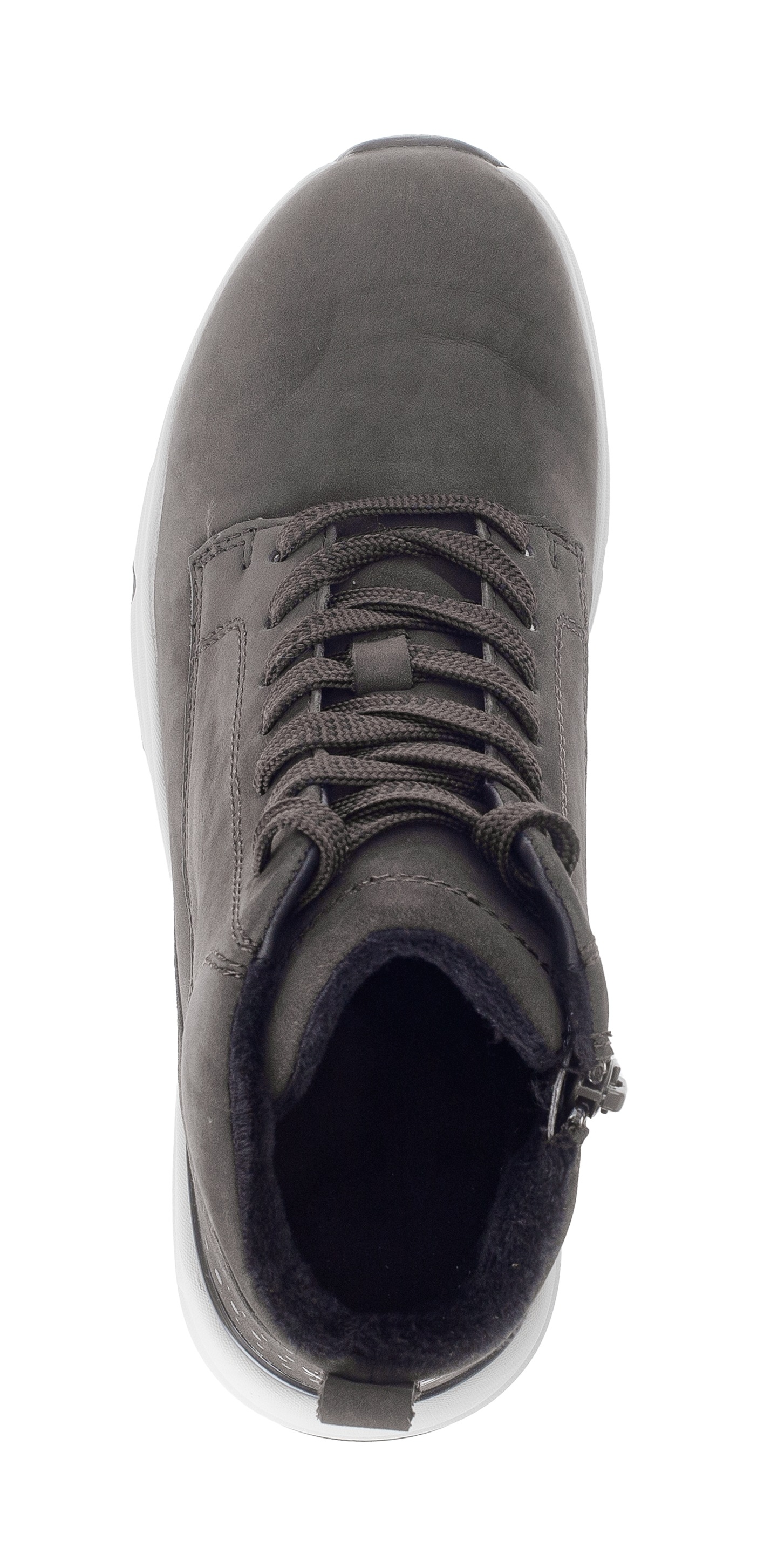 Gabor Rollingsoft Schnürboots, Keilabsatz, Freitzeitschuh, High-Top-Sneaker, Label an der Ferse