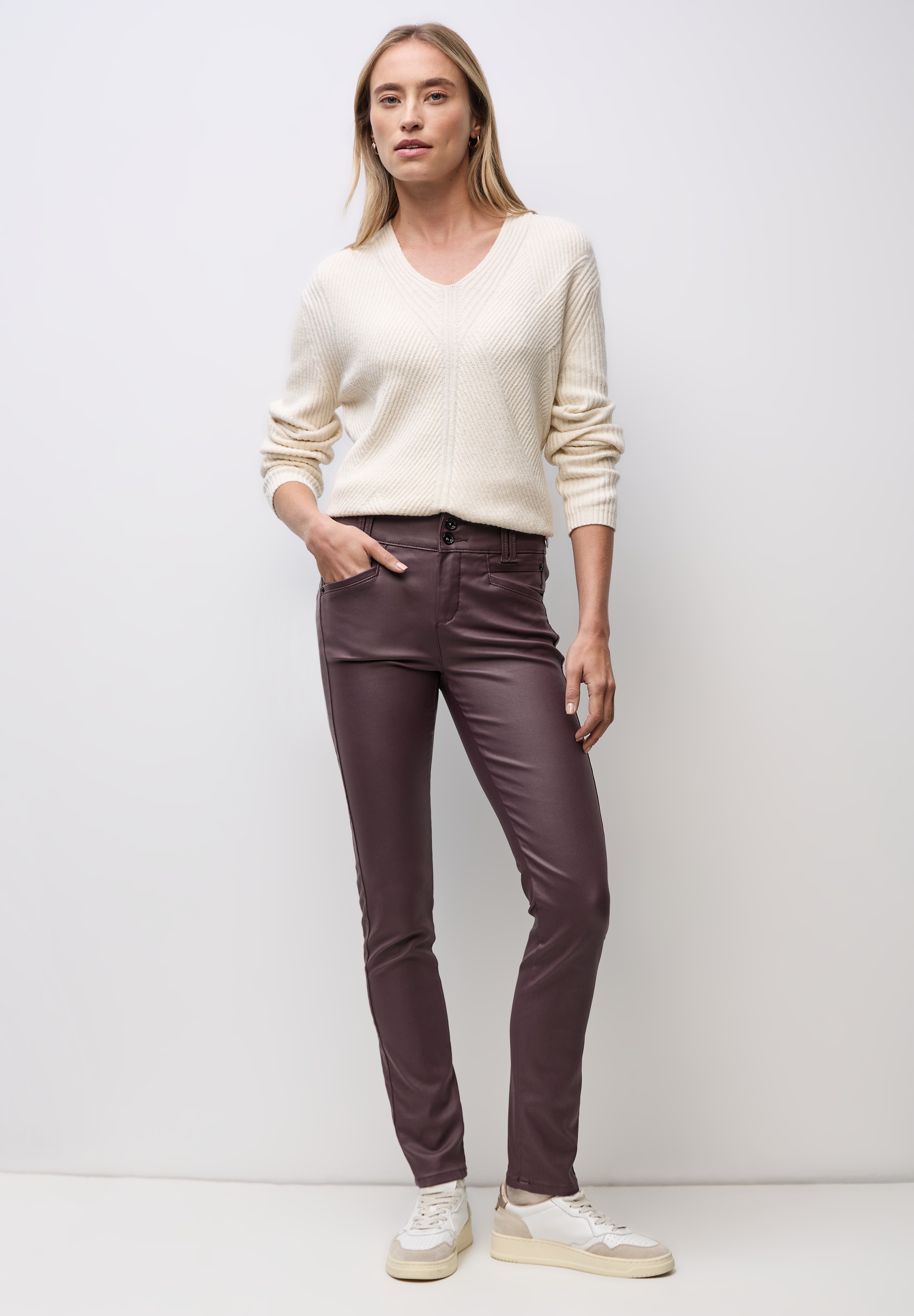 Thumbnail - STREET ONE Lederimitathose mit Coating