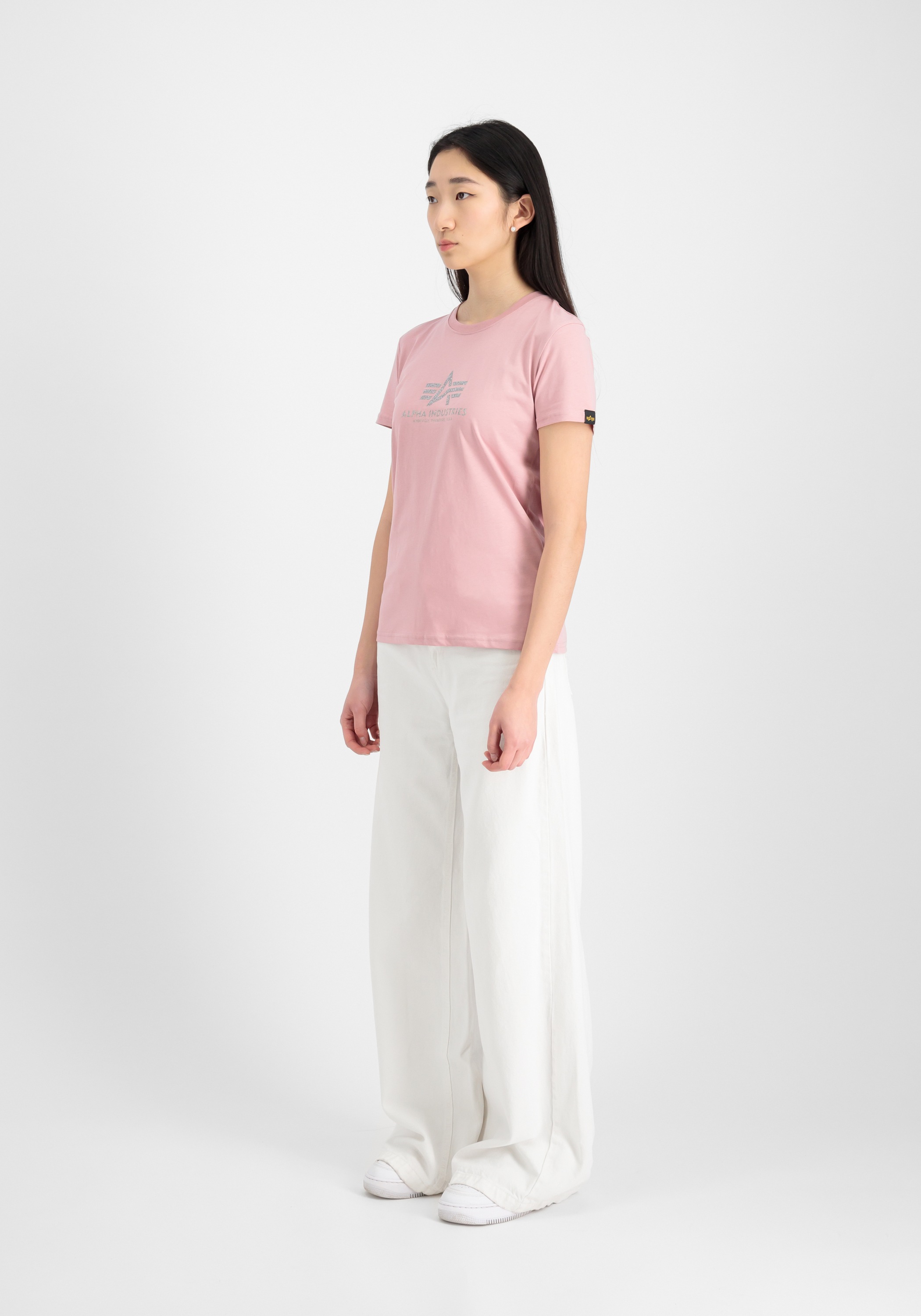 Alpha Industries T-Shirt "New Basic T-Shirt BL Glitter W" günstig online kaufen