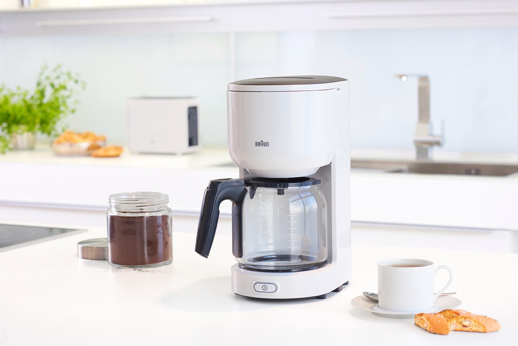 Braun Filterkaffeemaschine »KF 3120 BK«, Papierfilter, 1x4, 1.000 W, automatische Abschaltung, herausnehmbarer Filterkorb