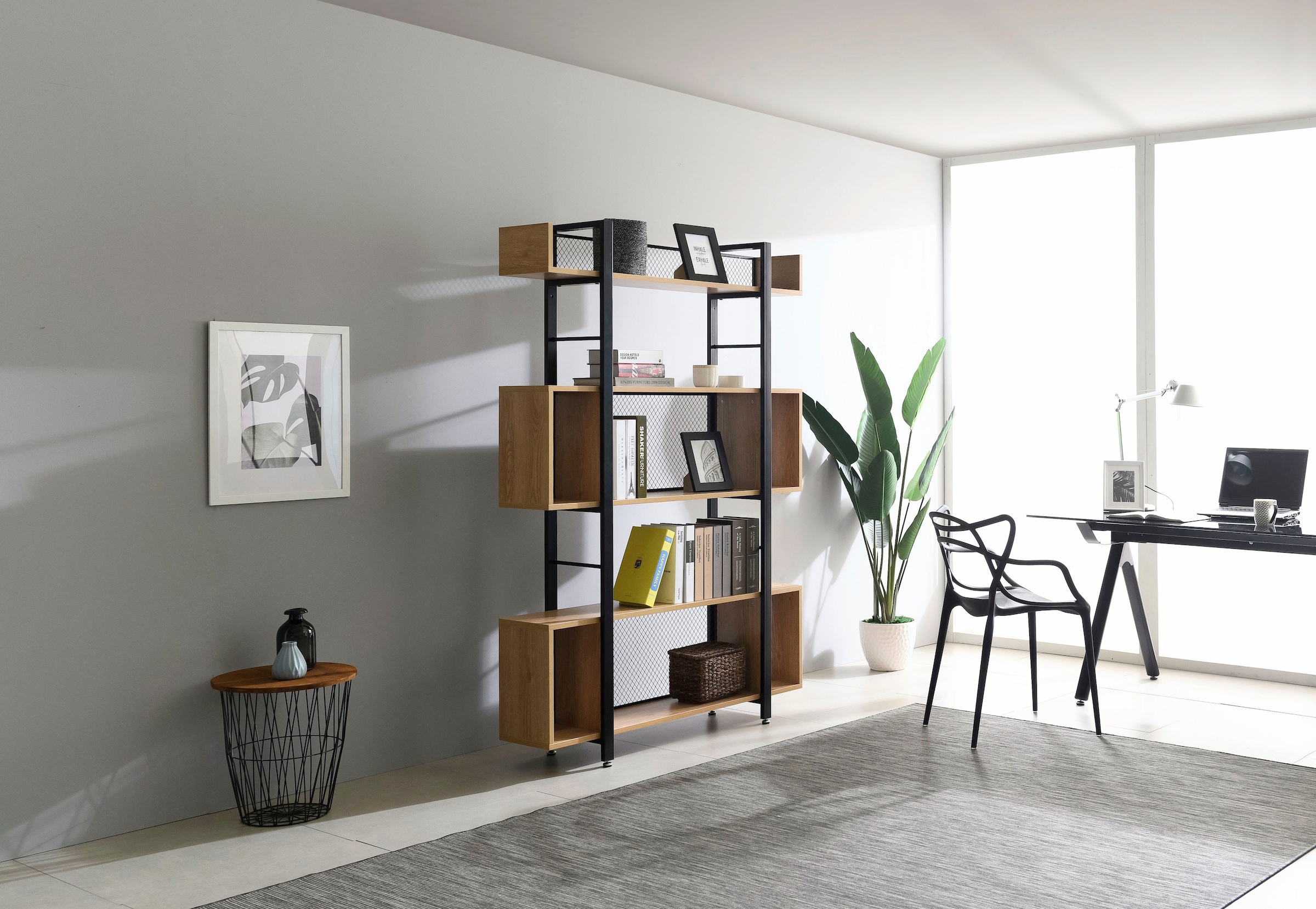 Möbilia Raumteilerregal als Regal und Raumteiler einsetzbar günstig online kaufen