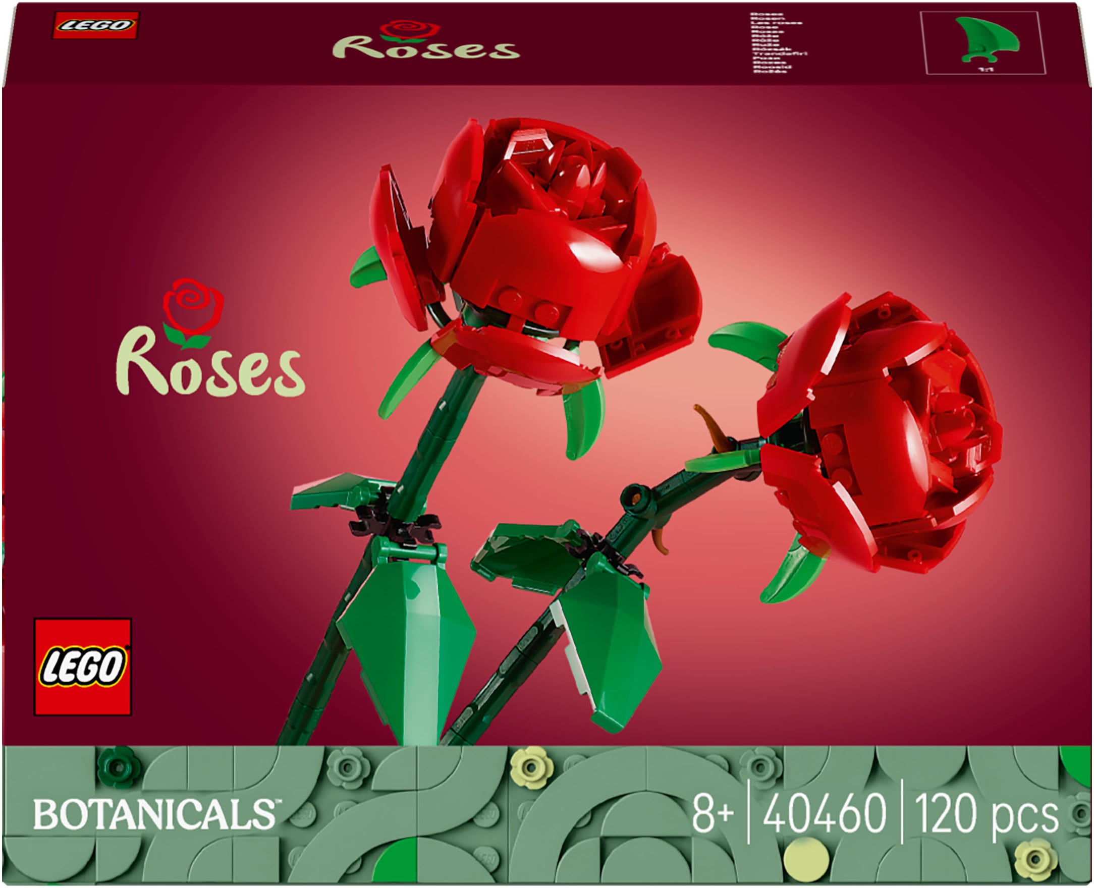 LEGO® Konstruktionsspielsteine »Rosen (40460), Lego Botanicals« Made in Europe