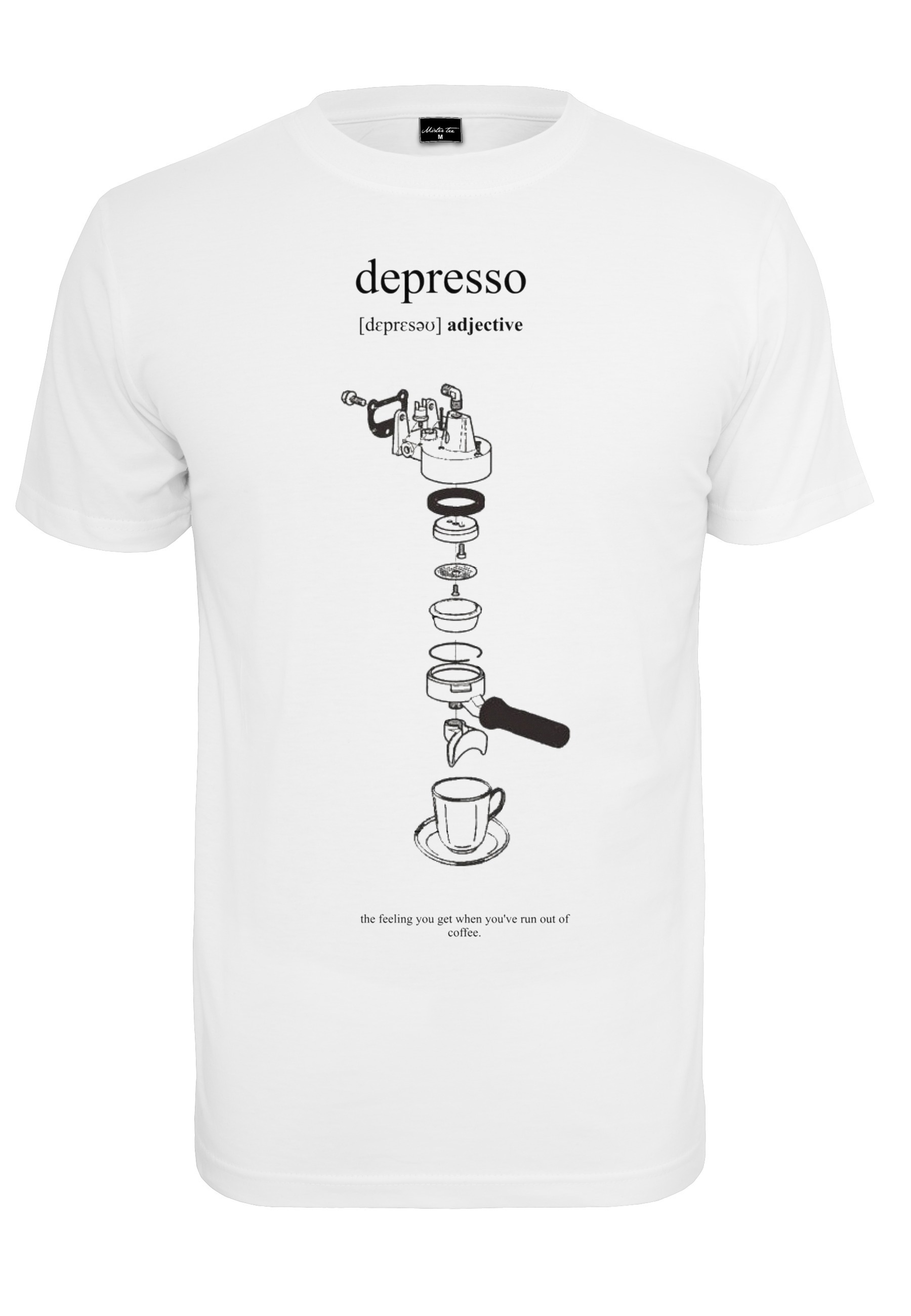 MisterTee Kurzarmshirt "MisterTee Herren Depresso Tee" 1 Stk.