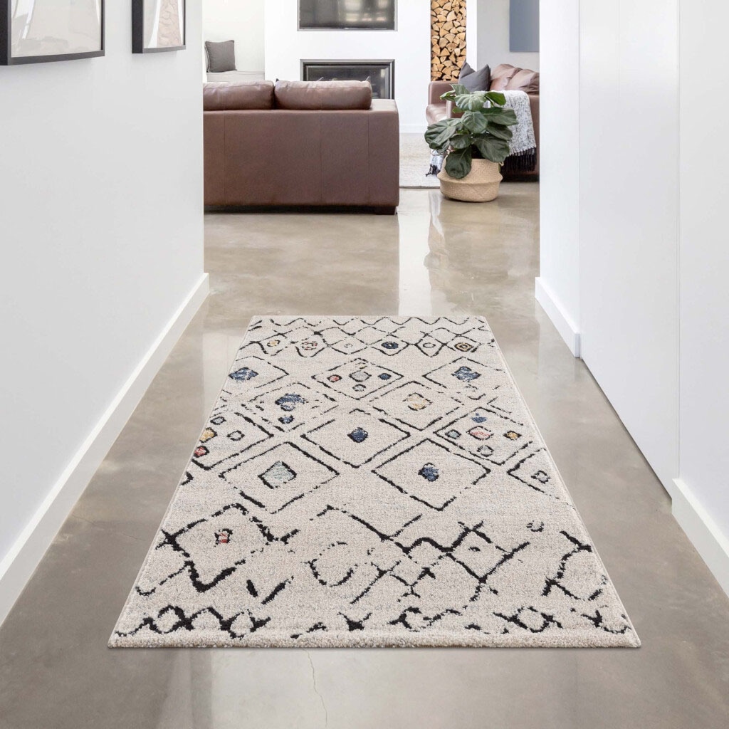 Carpet City Teppich "Mista 2574" rechteckig 9 mm Höhe Läufer, Kurzflor, Boh günstig online kaufen