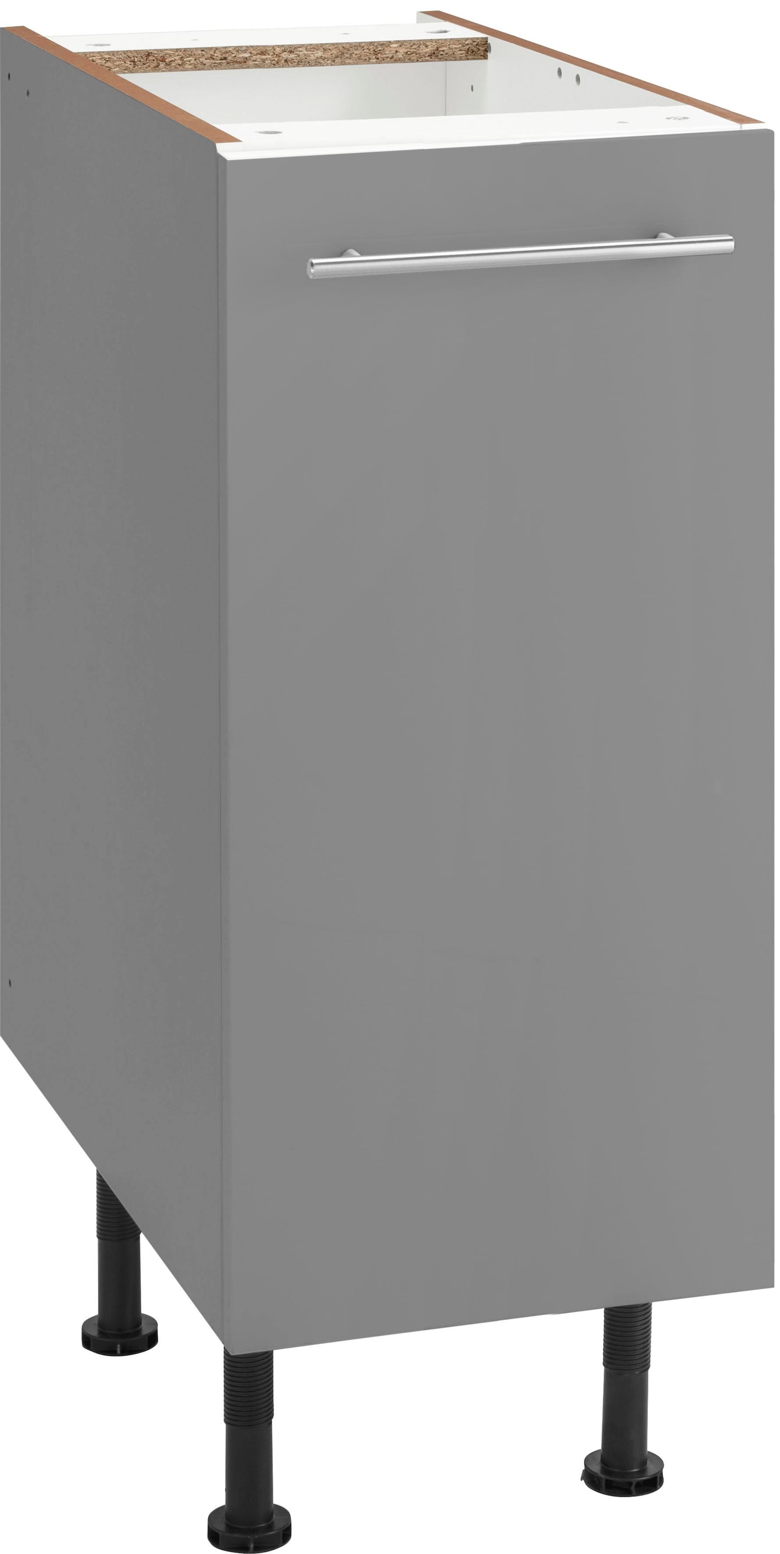 Unterschrank »Bern«, 30 cm breit, mit 1 Tür mit höhenverstellbaren Füßen, mit Metallgriff