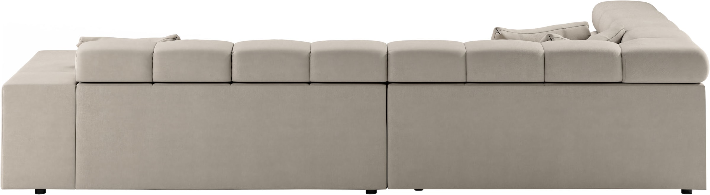 INOSIGN Ecksofa »Ancona incl. Kopfteilverstellung, OTTOs Choice, Breite 319cm, L-Form«, wahlweise motorische Sitztiefenverstellung, auch in Cord + Easy Care