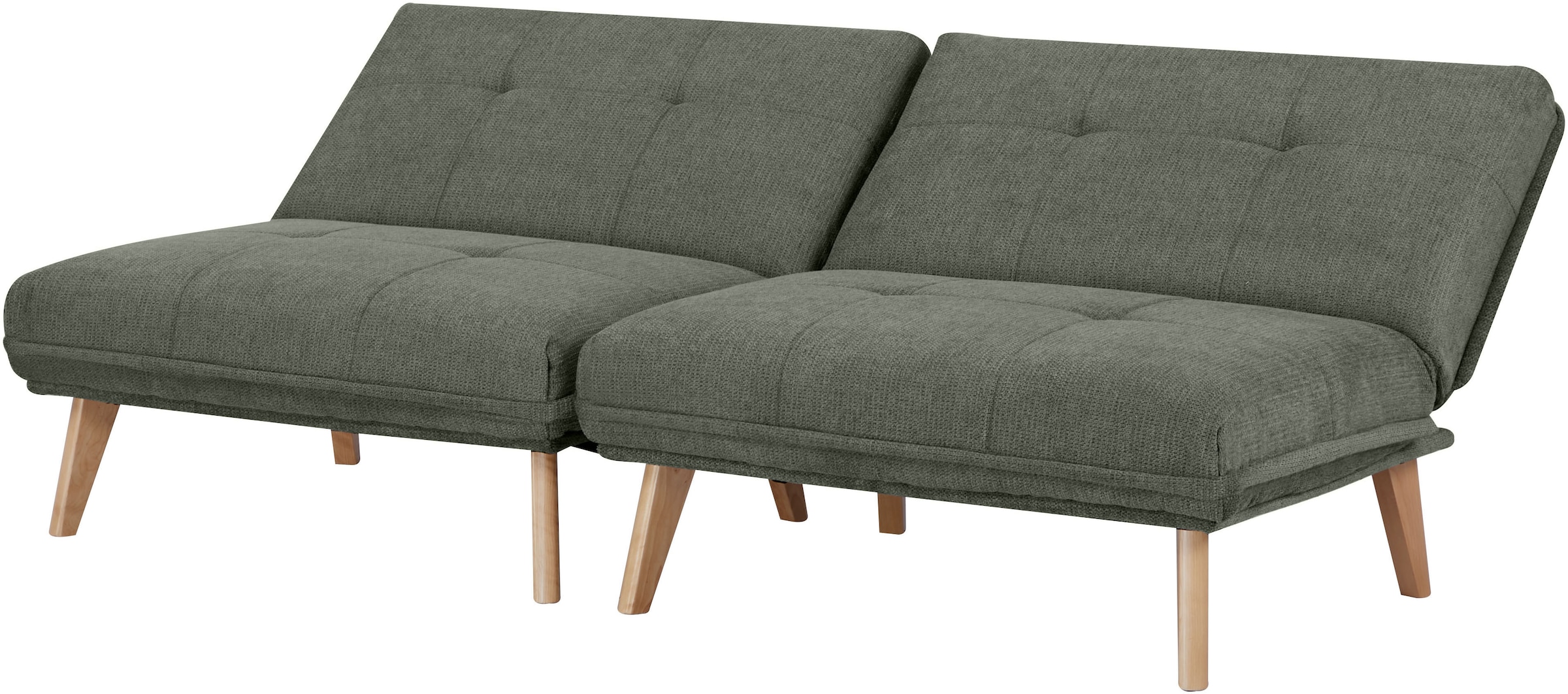 INOSIGN Sessel »DELANEY Schlafsofa, bestehend aus 2 Modulen, mit Schlaffunktion«, Bettsofa, Schlafsessel, Klappsofa, erweiterbar, in Webstoff