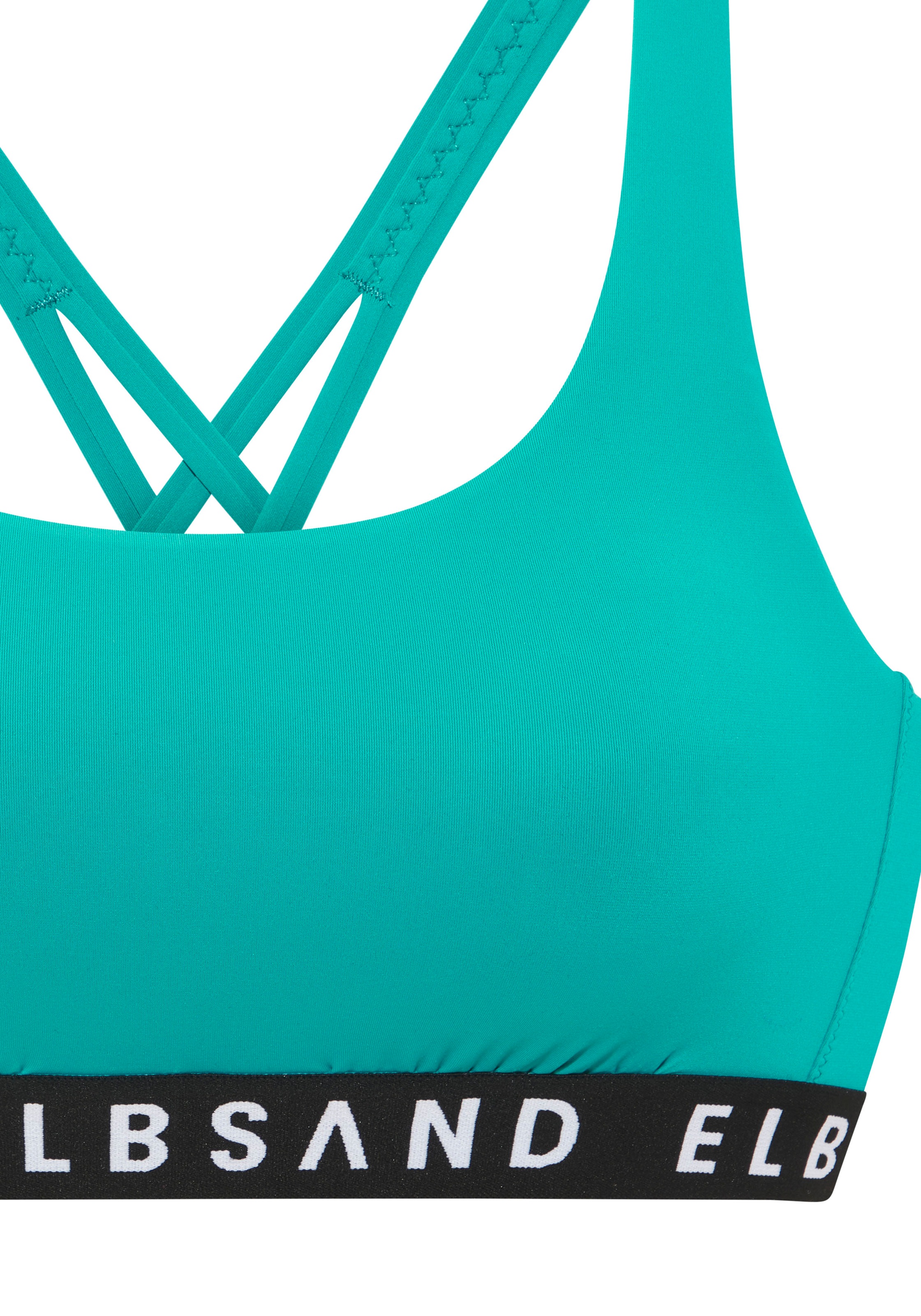 Elbsand Bustier-Bikini, mit Markenschriftzügen in Kontrastfarbe