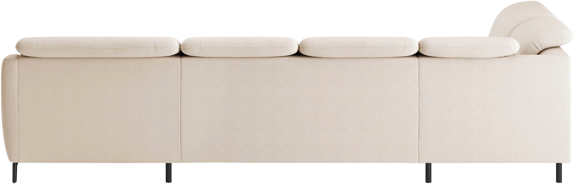 Wohnlandschaft SIT & MORE "Blues U-Form", beige, B:356cm H:93cm T:249cm, 100% Polyester, Sofas, Wohnlandschaft, inkl. Kopfteilverstellung, wahlweise mit Klapptisch und USB 6