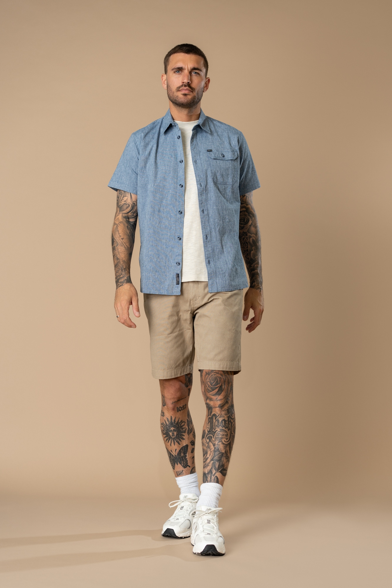 Petrol Industries Kurzarmhemd »Men Shirt Short Sleeve Uni« mit Brust Tasche