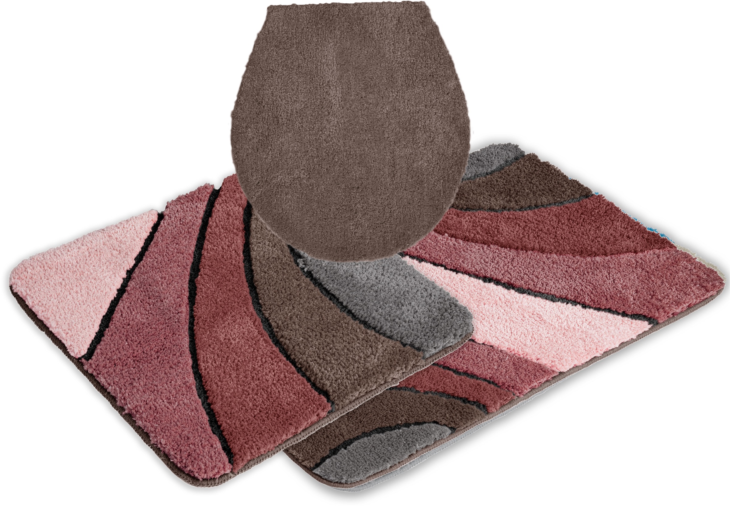 OTTO home Badematte "Josie, Badvorleger, Badezimmer Teppich" Höhe 20 mm rut günstig online kaufen