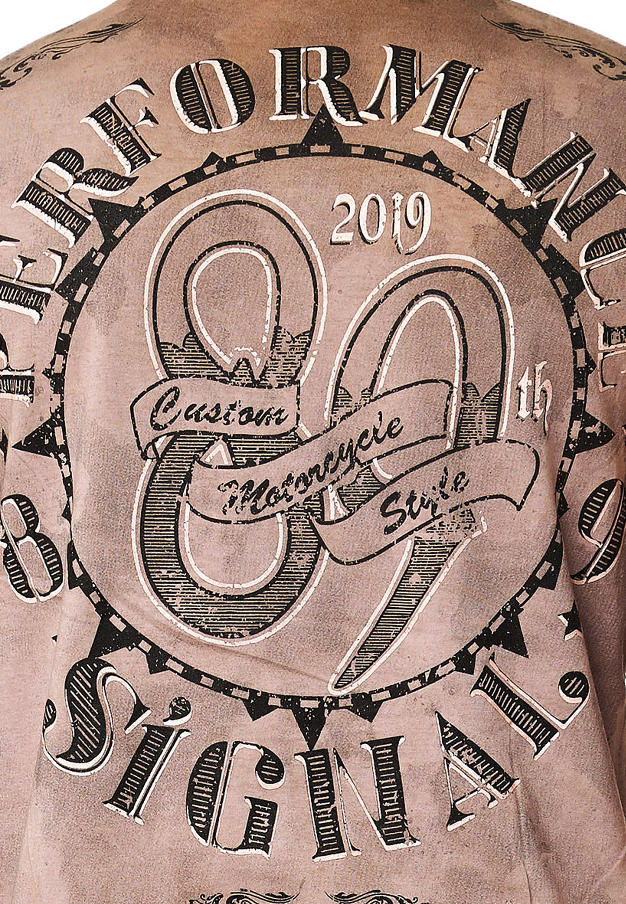 Rusty Neal T-Shirt Men Brown L 6
