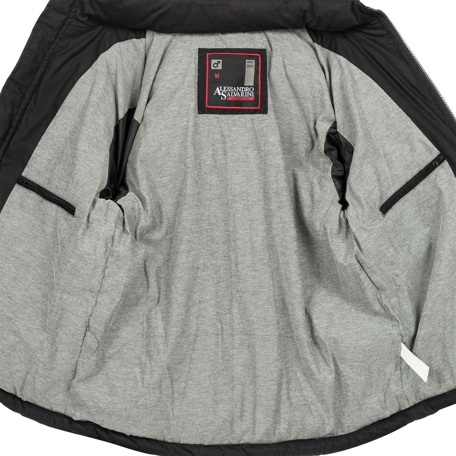 Alessandro Salvarini Winterjacke »ASGinio«, mit abnehmbarer Kapuze