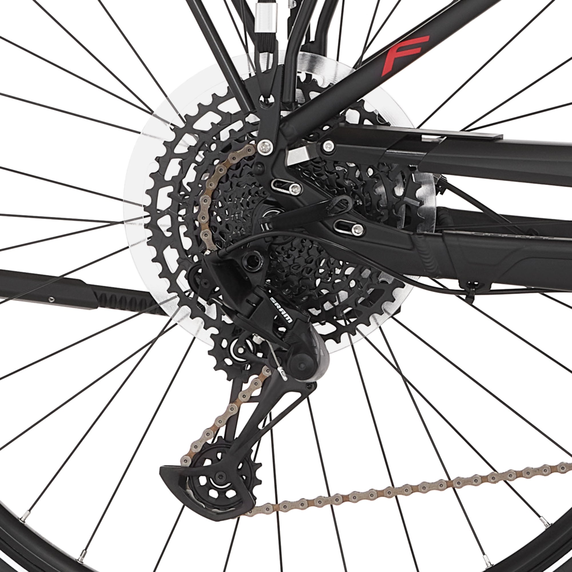 FISCHER Fahrrad E-Bike »VIATOR N100 43 711«, 12 Gang, SRAM, Schaltwerk SX EAGLE