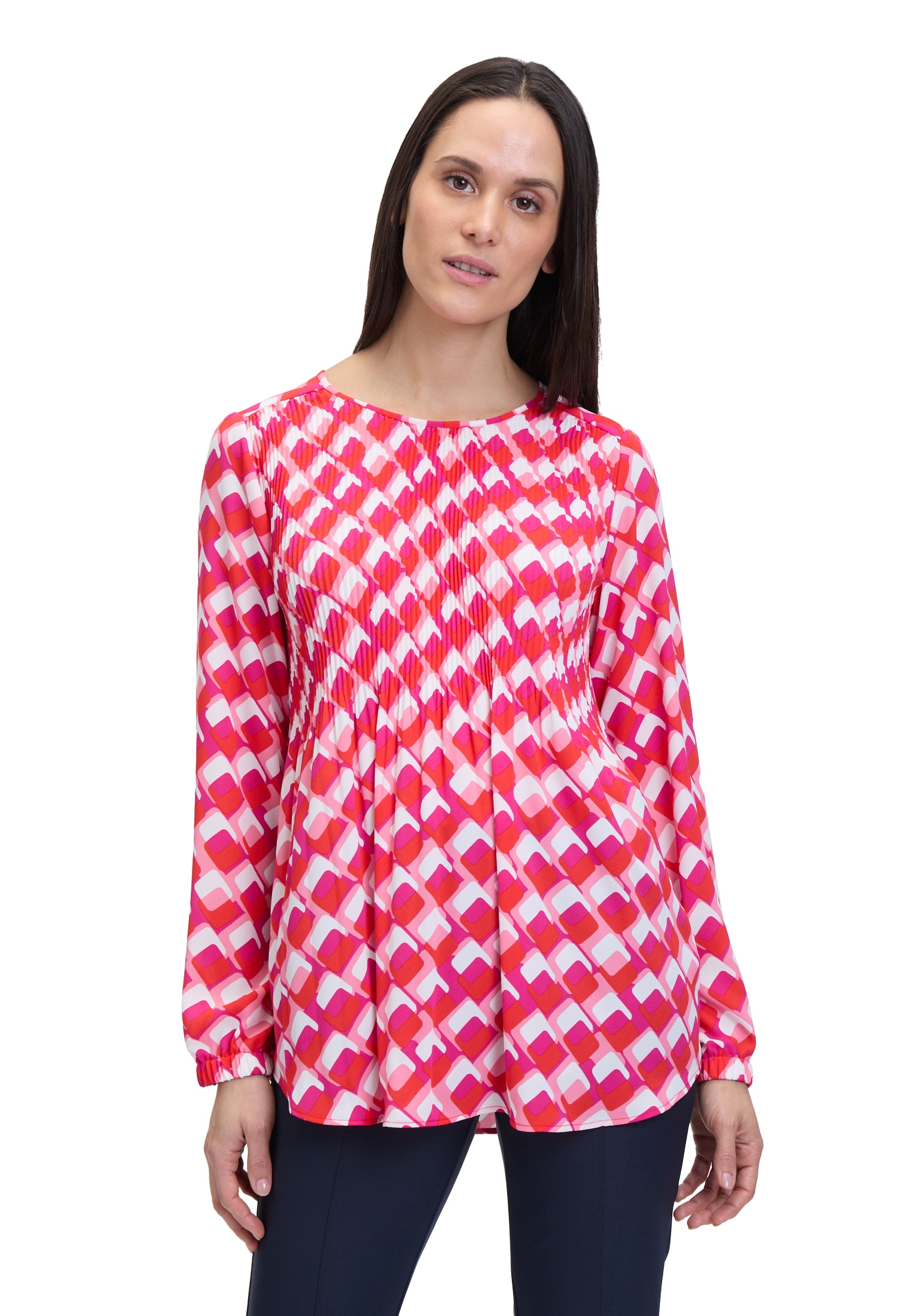 Betty Barclay Schlupfbluse "Damen Schlupfbluse mit Plissee" günstig online kaufen