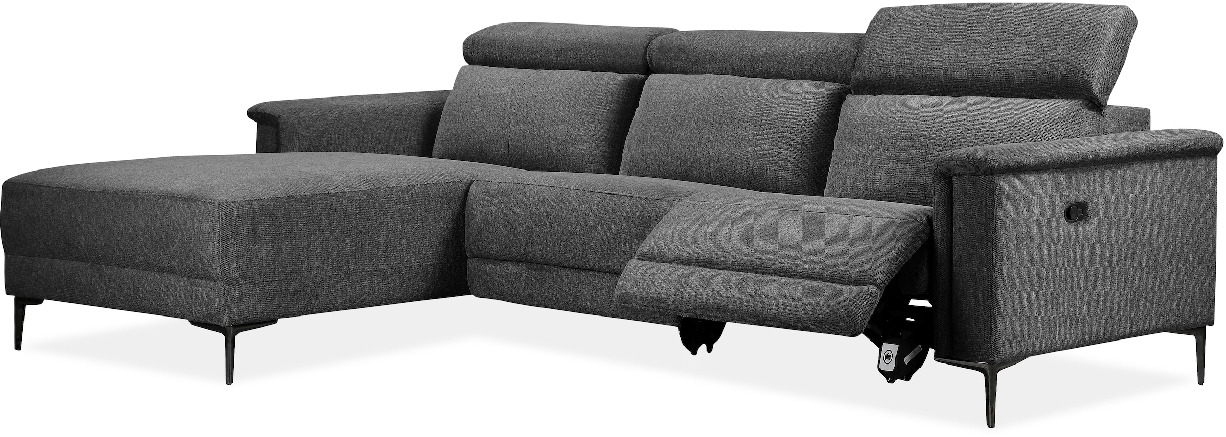 Places of Style Ecksofa Lund, mit man. o. elektr. Relaxfunktion und USB/ Kopfteilverstellung