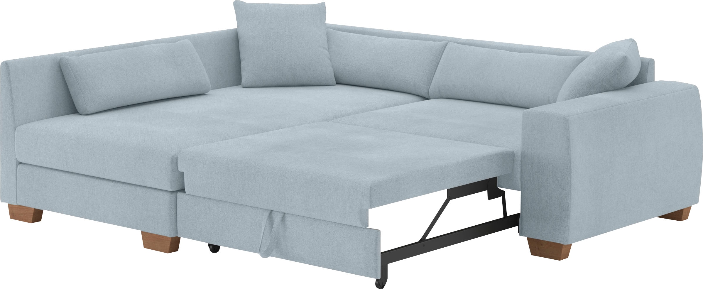 Mr. Couch Ecksofa »Helena L-Form«, Mit Federkern, wahlweise mit Bettfunktion und Taschenfederkern