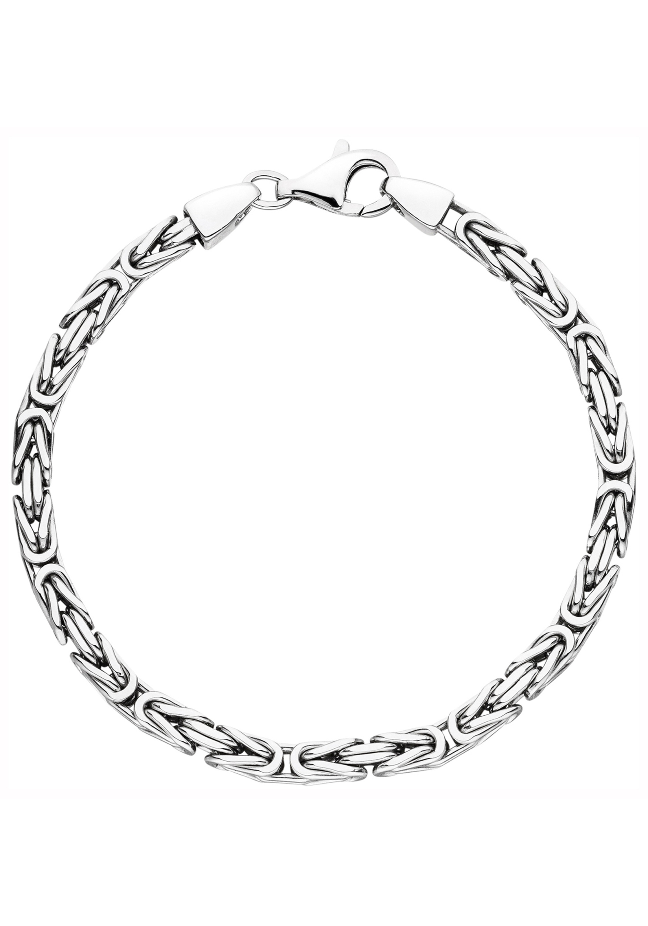 JOBO Armband, Königsarmband 925 Silber 21 cm