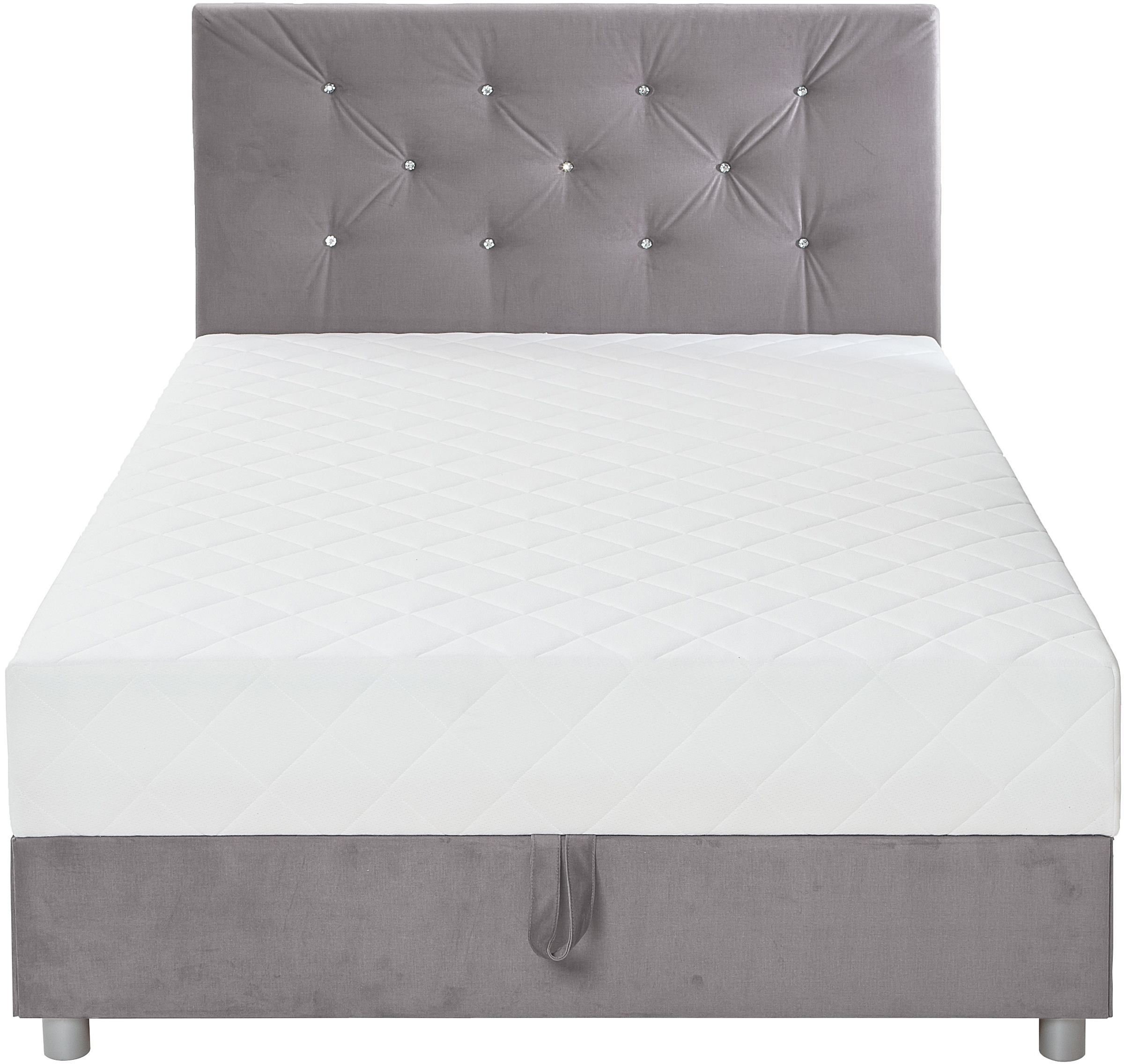 Thumbnail - ATLANTIC home collection Boxbett "CELIA im hochwertiger Samtoptik", mit Taschen-Federkernmatratze, Bettkasten und Strass...