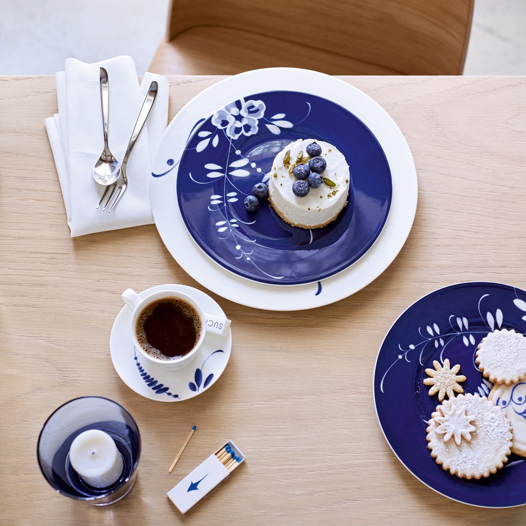 Villeroy & Boch Frühstücksteller »Frühstücksteller Vieux Luxembourg Brindille ø 21,6 cm blau«