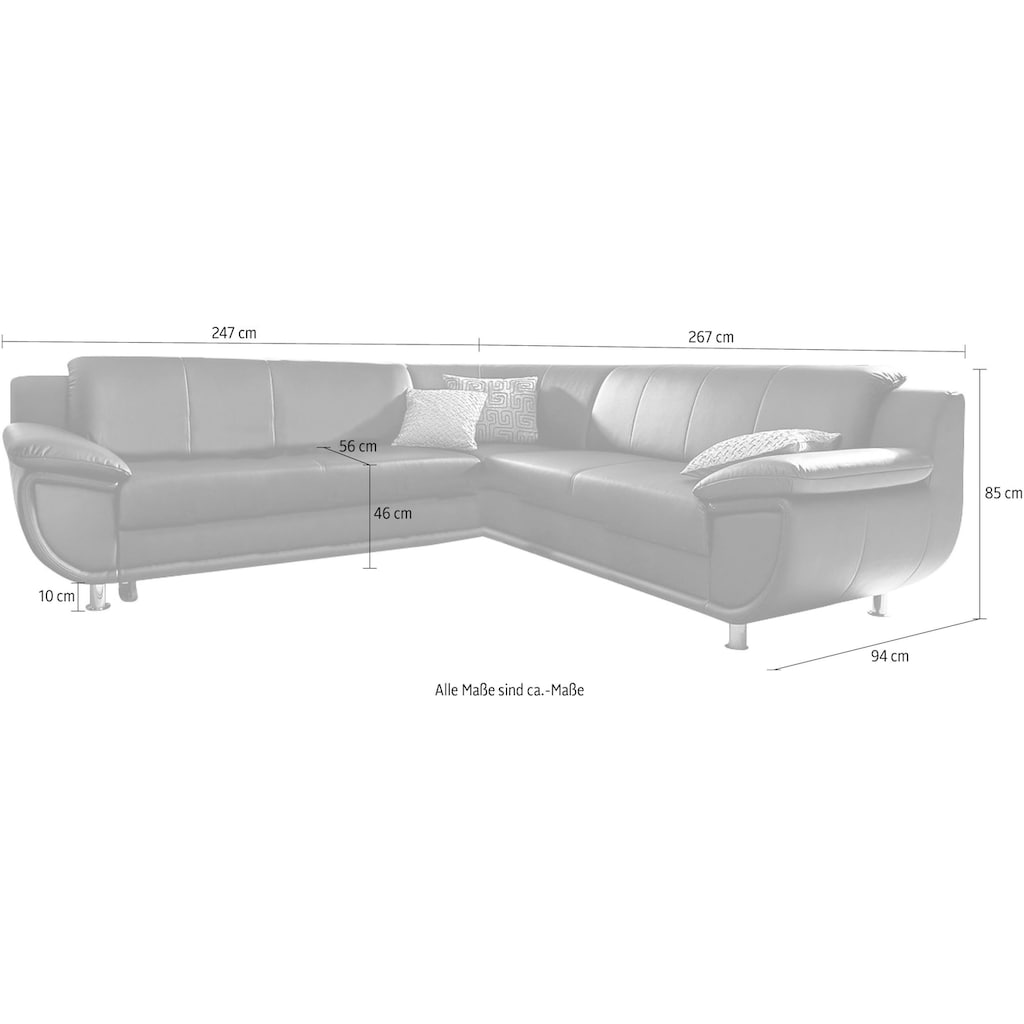 TRENDMANUFAKTUR Ecksofa »Rondo«