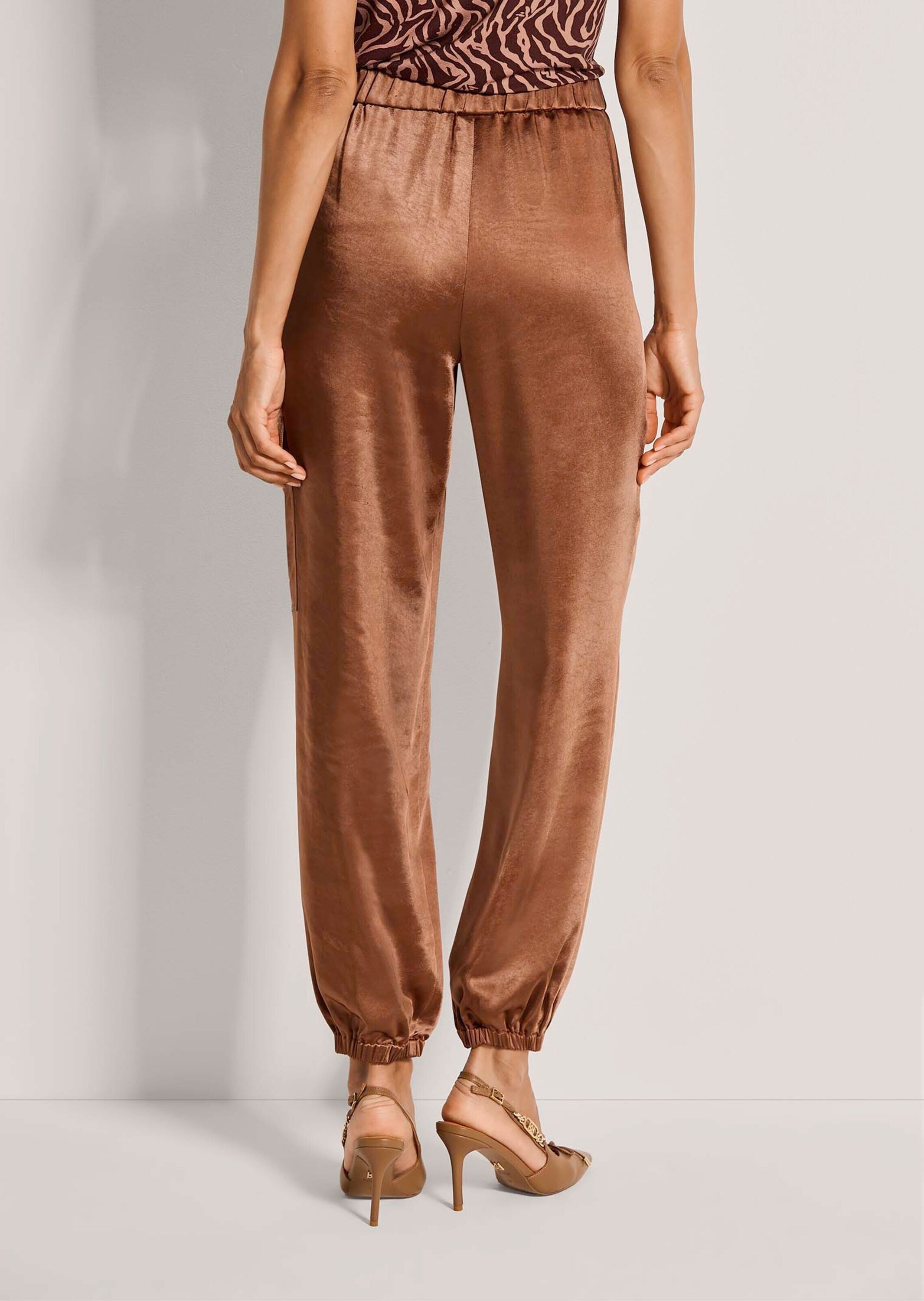 MADELEINE Stoffhose »Satinhose Stoffhose mit Schlupfbund«