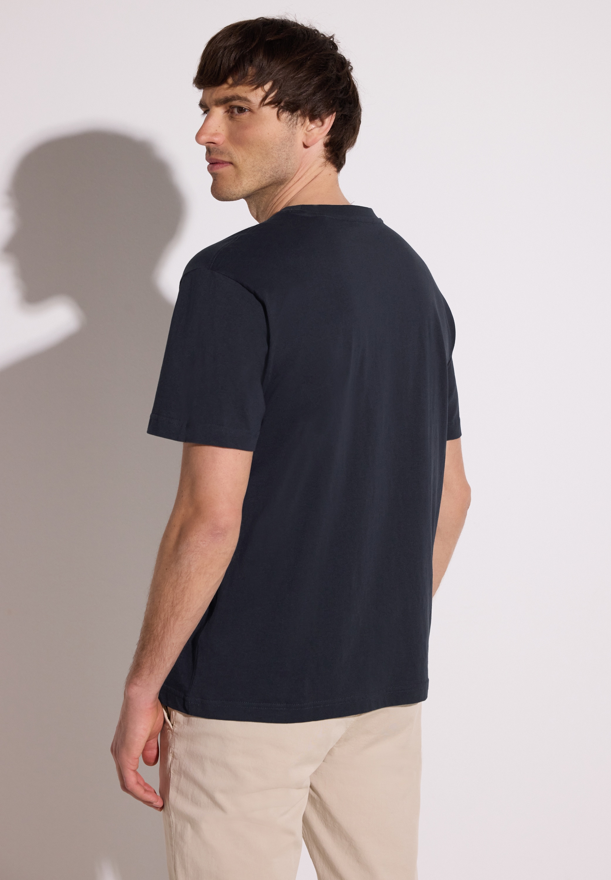 STREET ONE MEN T-Shirt aus reiner Baumwolle