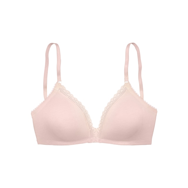 LASCANA Bralette-BH, ohne Bügel, aus Bio-Baumwolle, Basic Dessous online  kaufen | BAUR