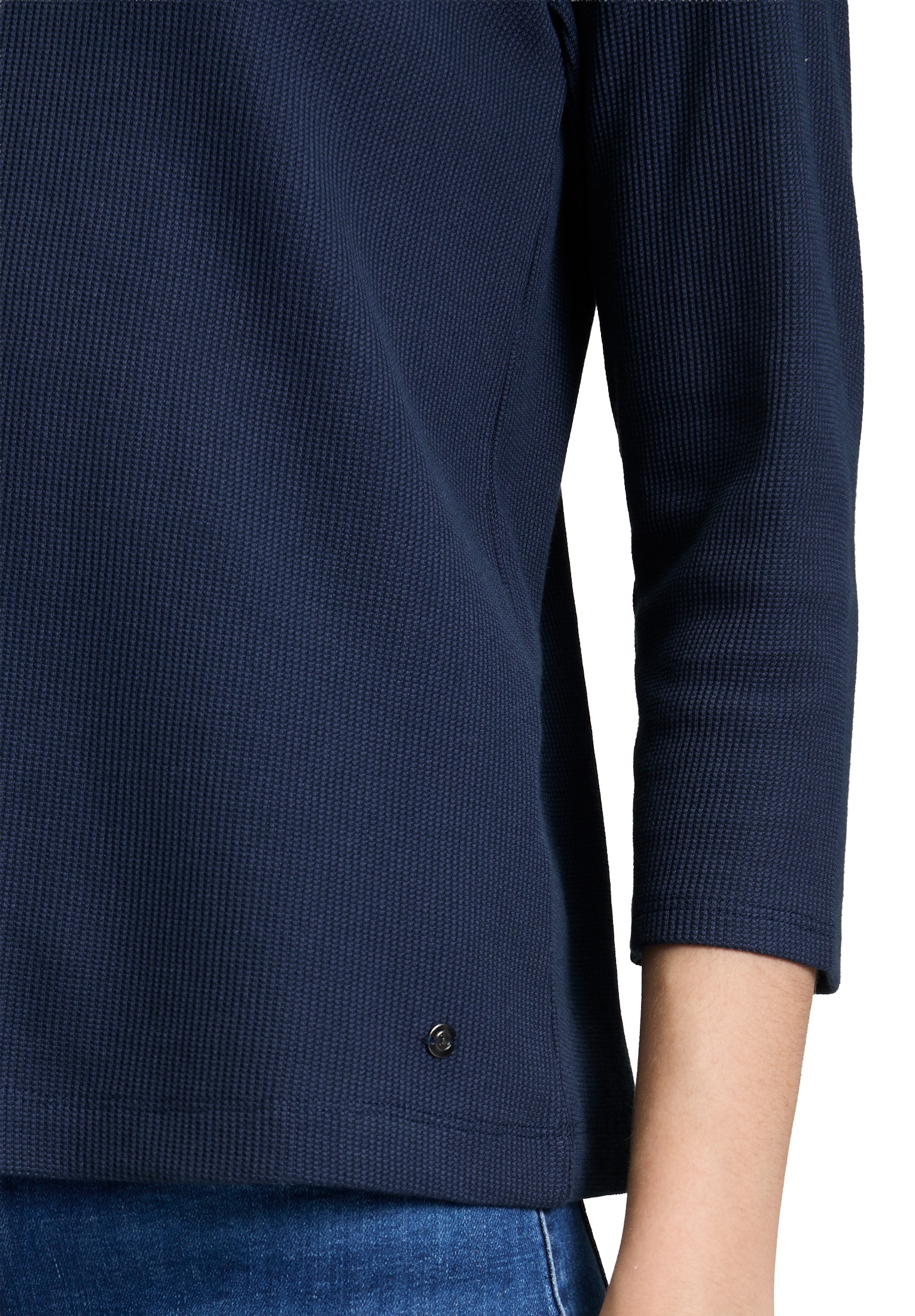 Betty&Co 3/4-Arm-Shirt »Betty & Co Casual-Shirt mit V-Ausschnitt«, (1 tlg.)