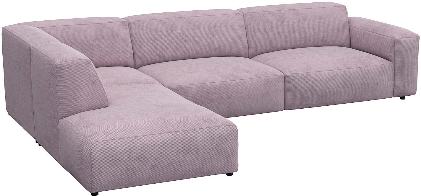 FLEXLUX Ecksofa »Lucera, super bequem durch hochwertigen Sitzaufbau mit Kaltschaum«, modern & anschmiegsam, L-Form, Designsofa