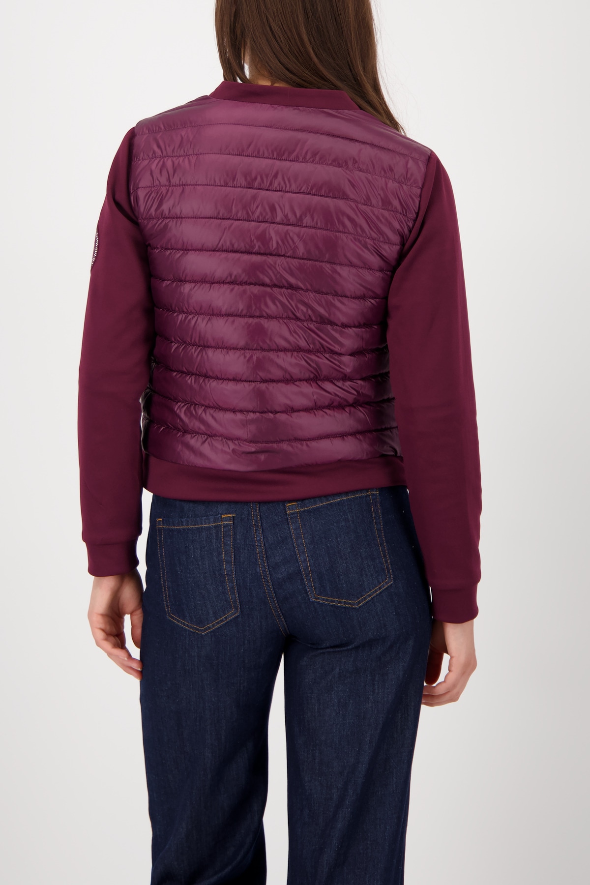 Monari Steppjacke »Jacke Stepp + Neopren«, ohne Kapuze, Regular fit mit Rundhalsausschnitt