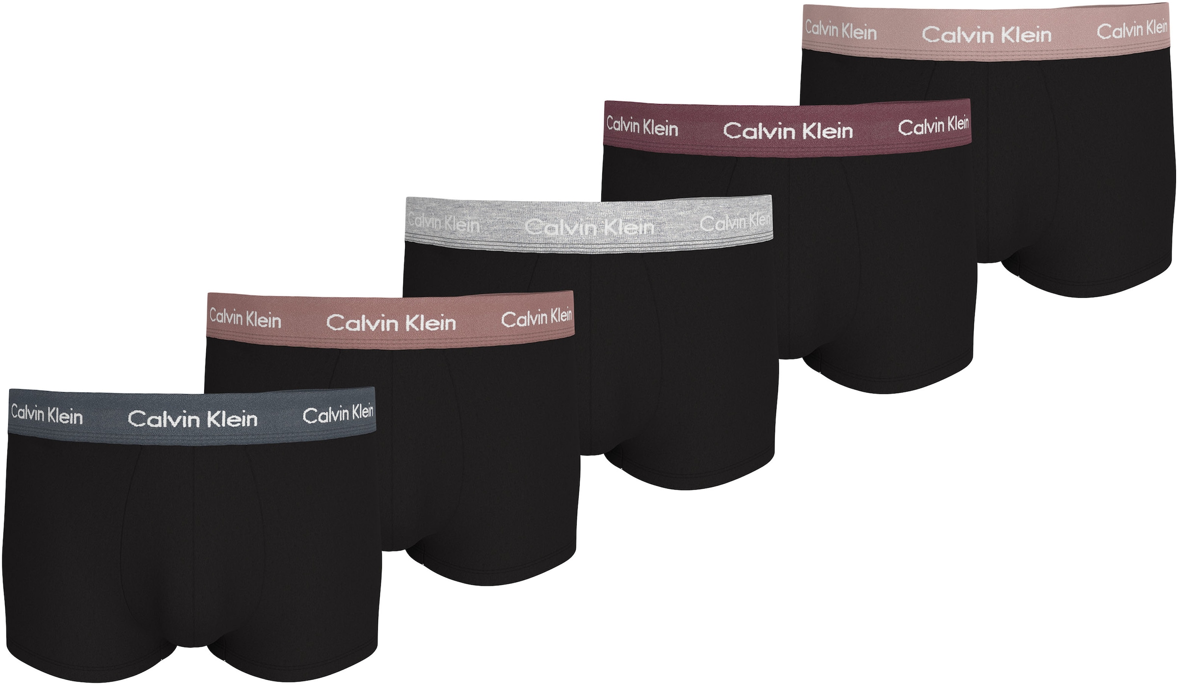 Calvin Klein Underwear Trunk "LOW RISE TRUNK 5PK", (Packung, 5er-Pack), mit Logo-Elastikbund (5 Stück)