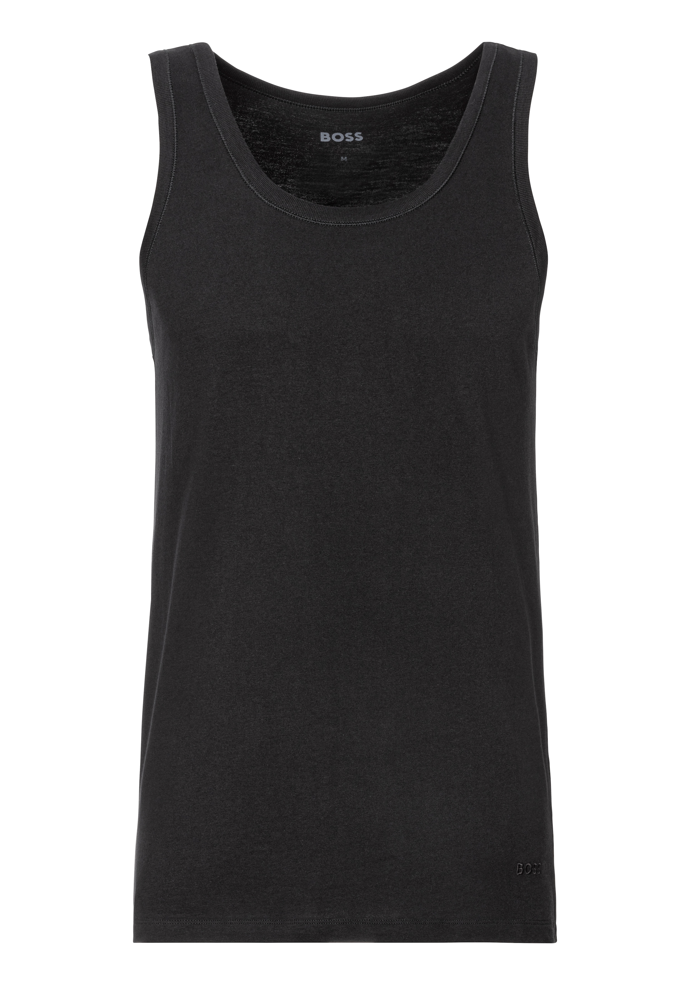 BOSS Unterhemd »Tank Top 3P CO«, (Packung, 3 St.), mit Rippbündchen