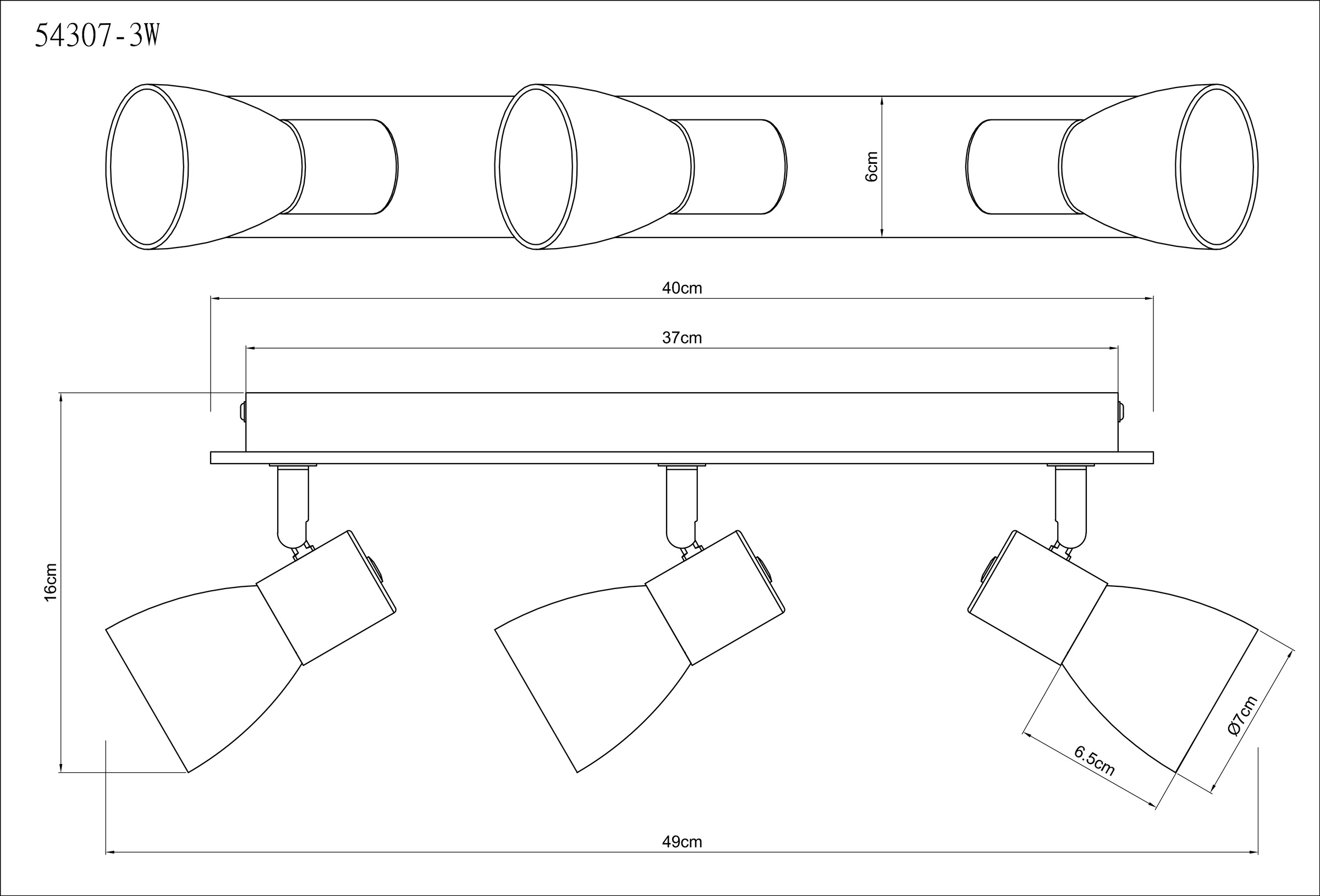 GLOBO LIGHTING Deckenspot »CLAUDE« E14 1 Stk. Strahler Holz/Schwarz, Rauchglas, E14