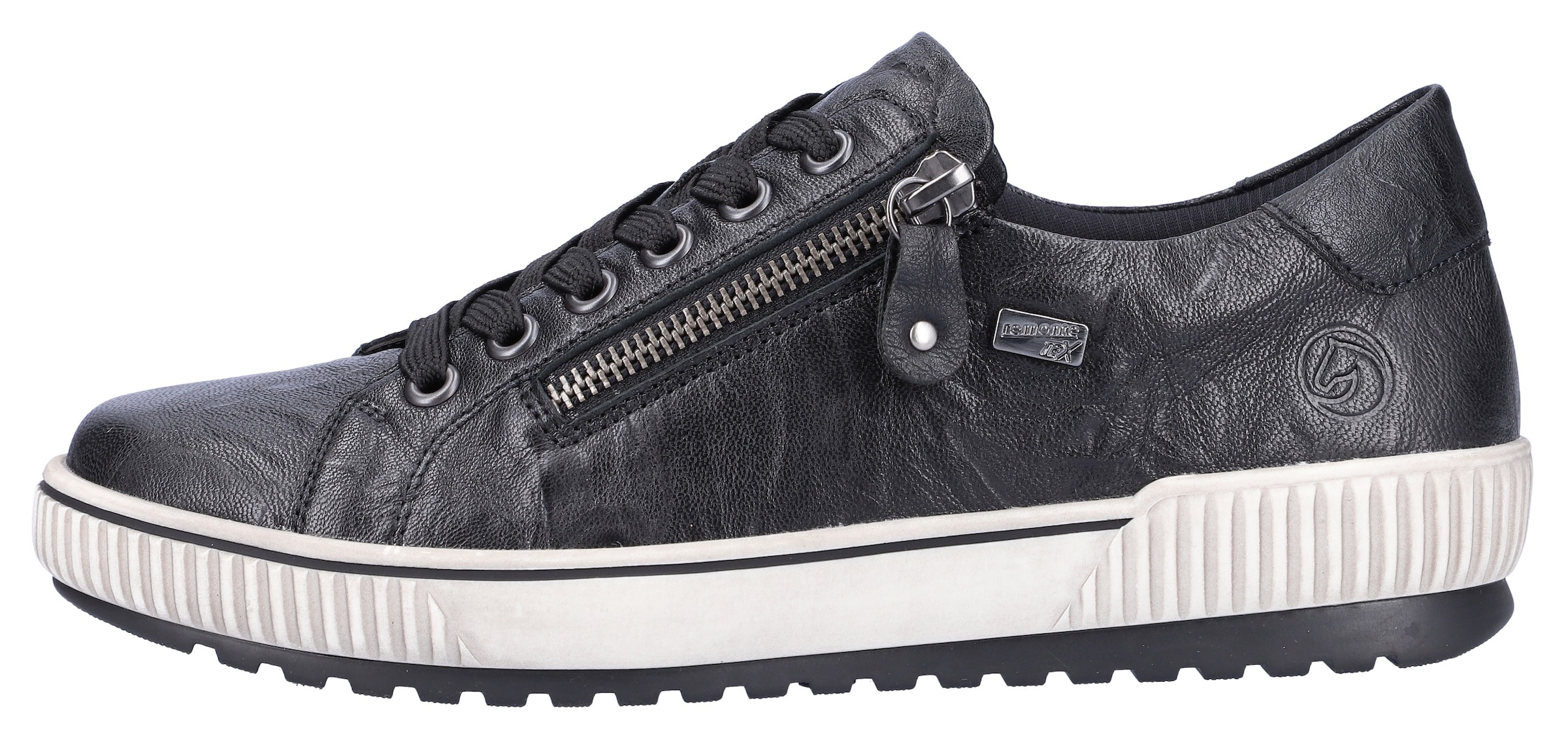 Remonte Plateausneaker, Freizeitschuh, Halbschuh, Schnürschuh mit Außenreißverschluss