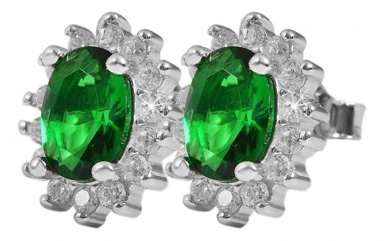 Adelia´s Paar Ohrhänger »Damen Ohrstecker aus 925 Sterling Silber und Zirkonia - Strass«