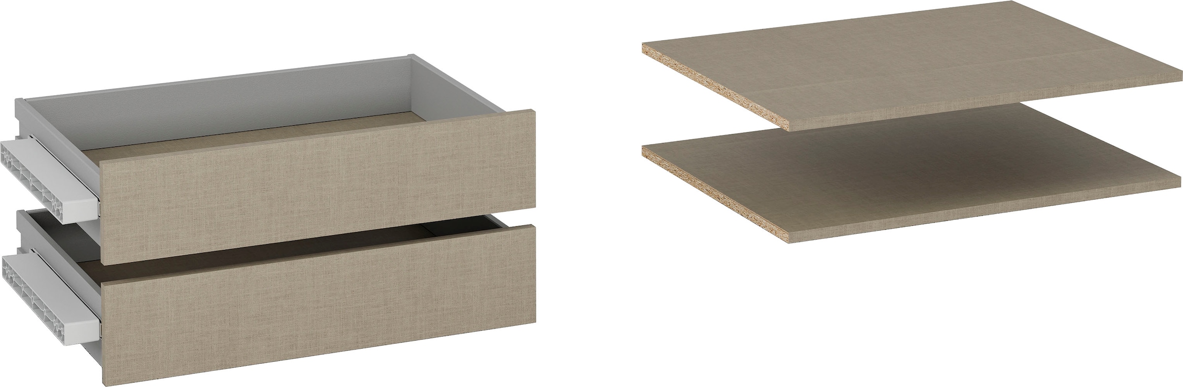 rauch "Koluna" 2 Schubladeneinsätze mit 2 Fachböden 66 cm für Schwebetürens günstig online kaufen