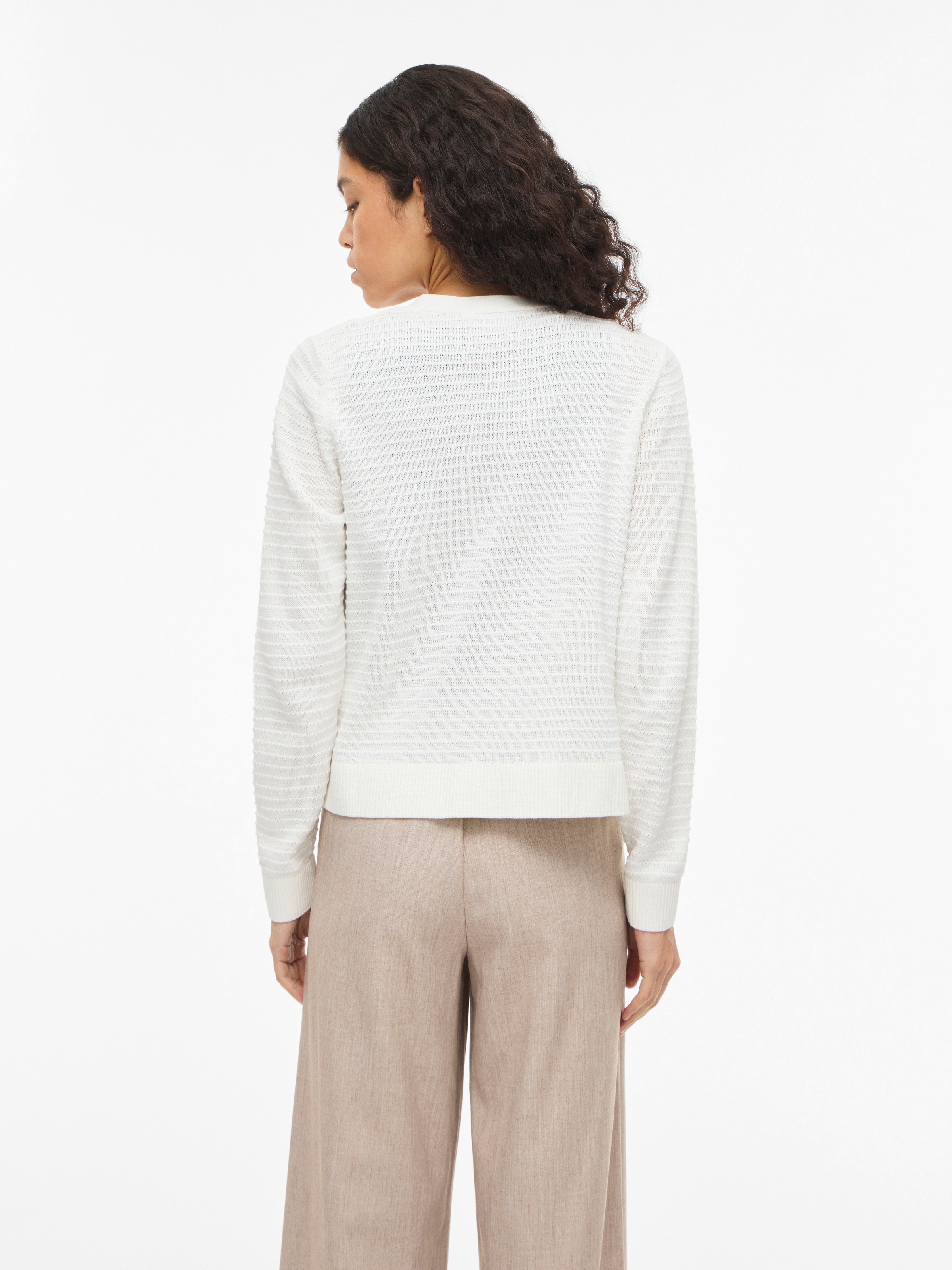 Vila Cardigan Lollo Short Knit White Alyssum XL Femme 4
