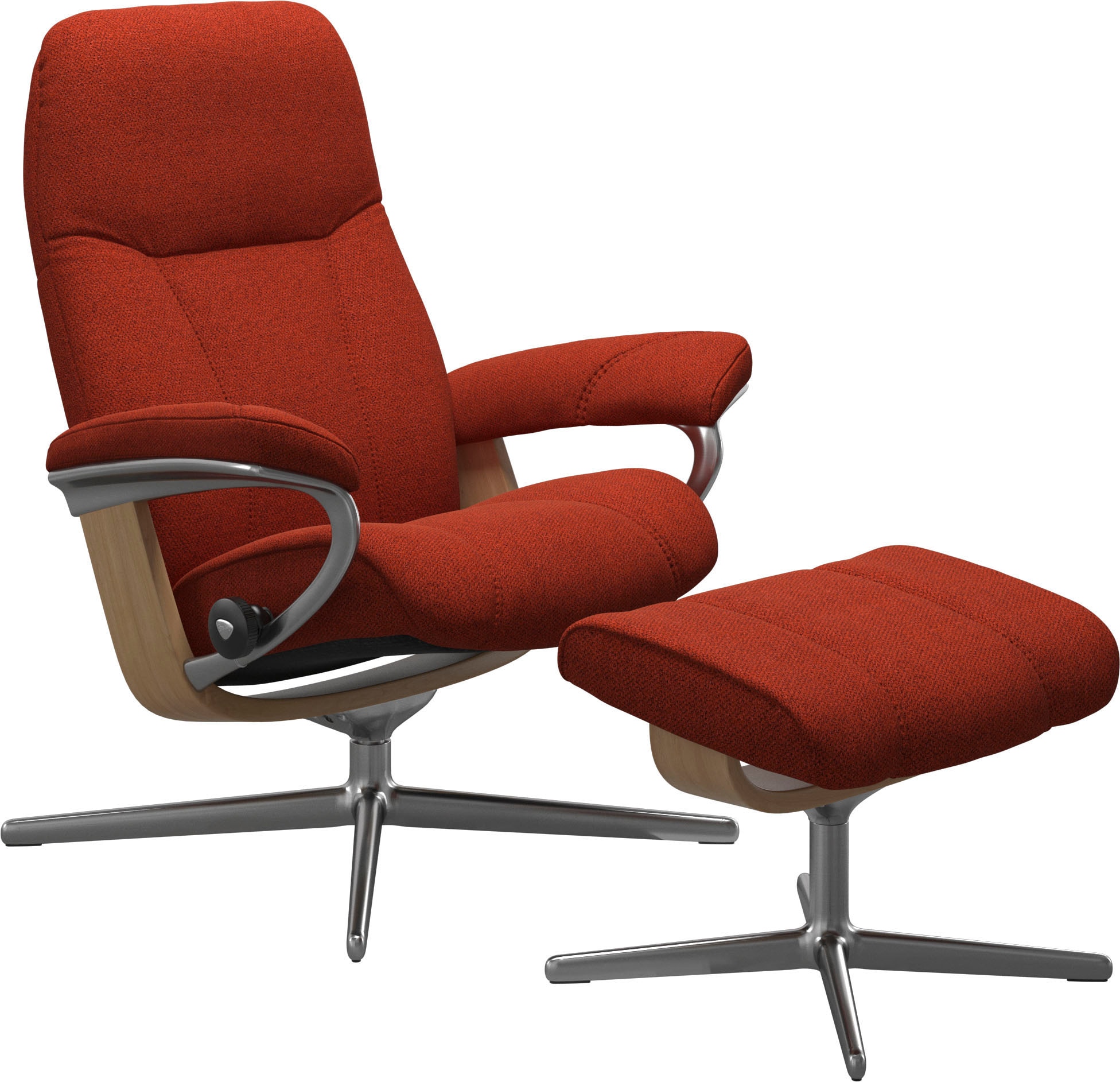 Stressless® Relaxsessel »Consul«, mit Cross Base, Größe S, M & L, Holzakzent Eiche