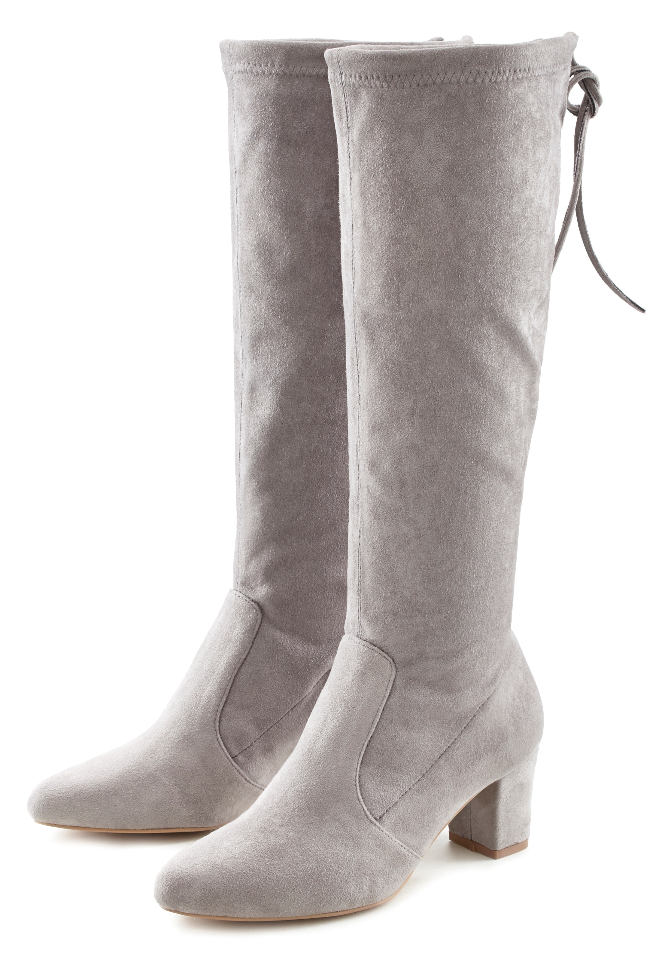 LASCANA Schlupfstiefel Schlupfboots, Slouchy Boots, Slip-On, Stretch & Bloc günstig online kaufen