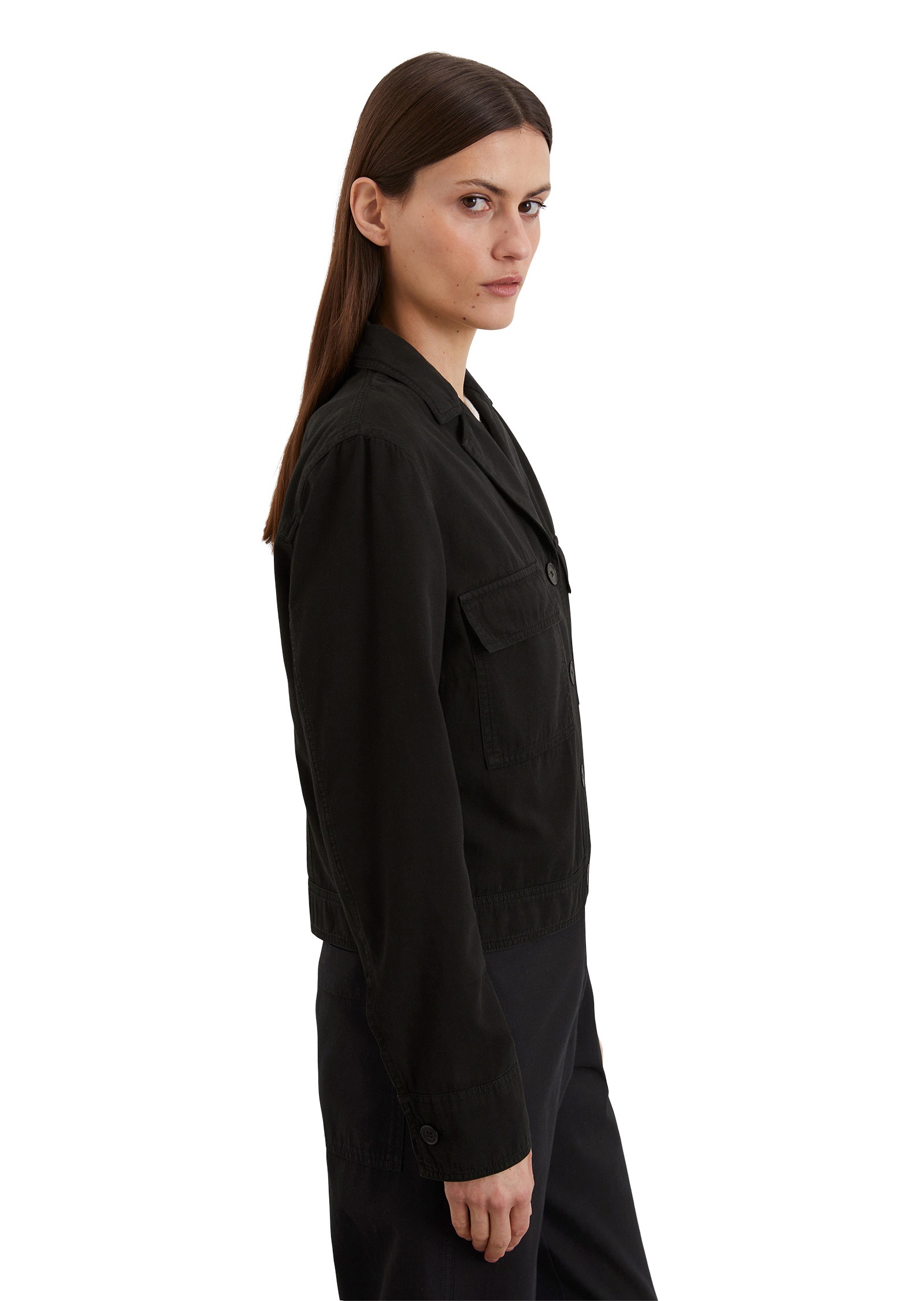 Marc O'Polo Kurzjacke »aus Organic-Cotton-Leinen-Mix«, ohne Kapuze