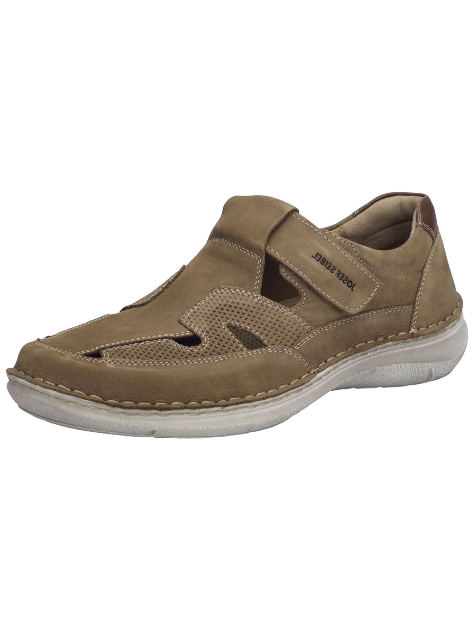 JOSEF SEIBEL Herren Klettschuh "Josef Seibel Halbschuhe Leder", Gr. 42sand, Leder, Schuhe